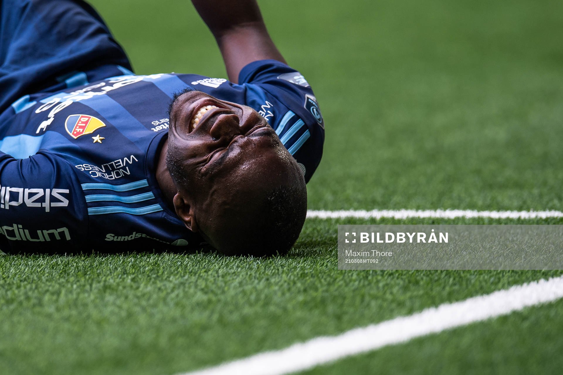 Djurgårdens Edward Chilufya deppar