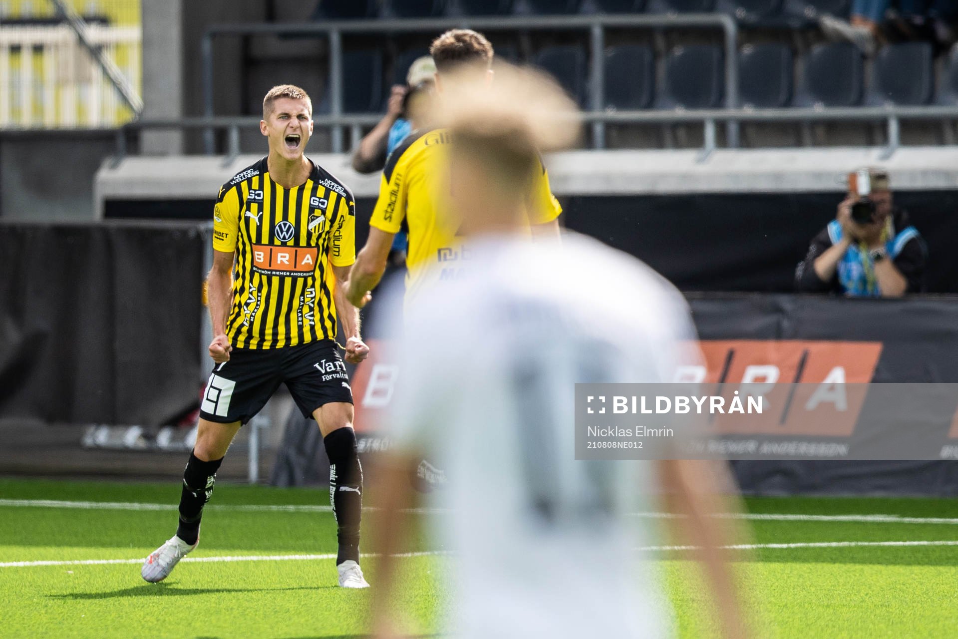 Häckens Leo Bengtsson jublar