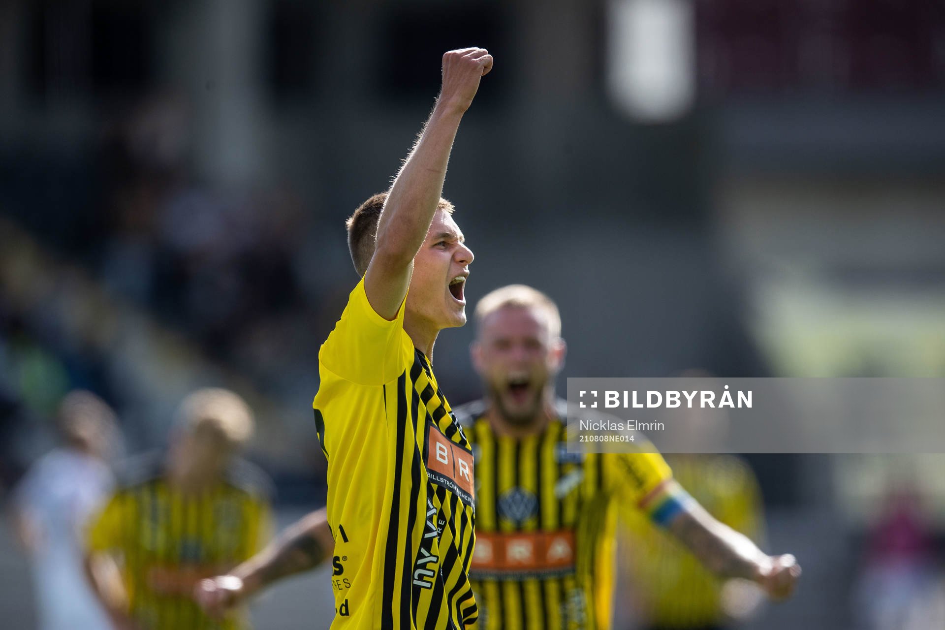 Häckens Leo Bengtsson jublar