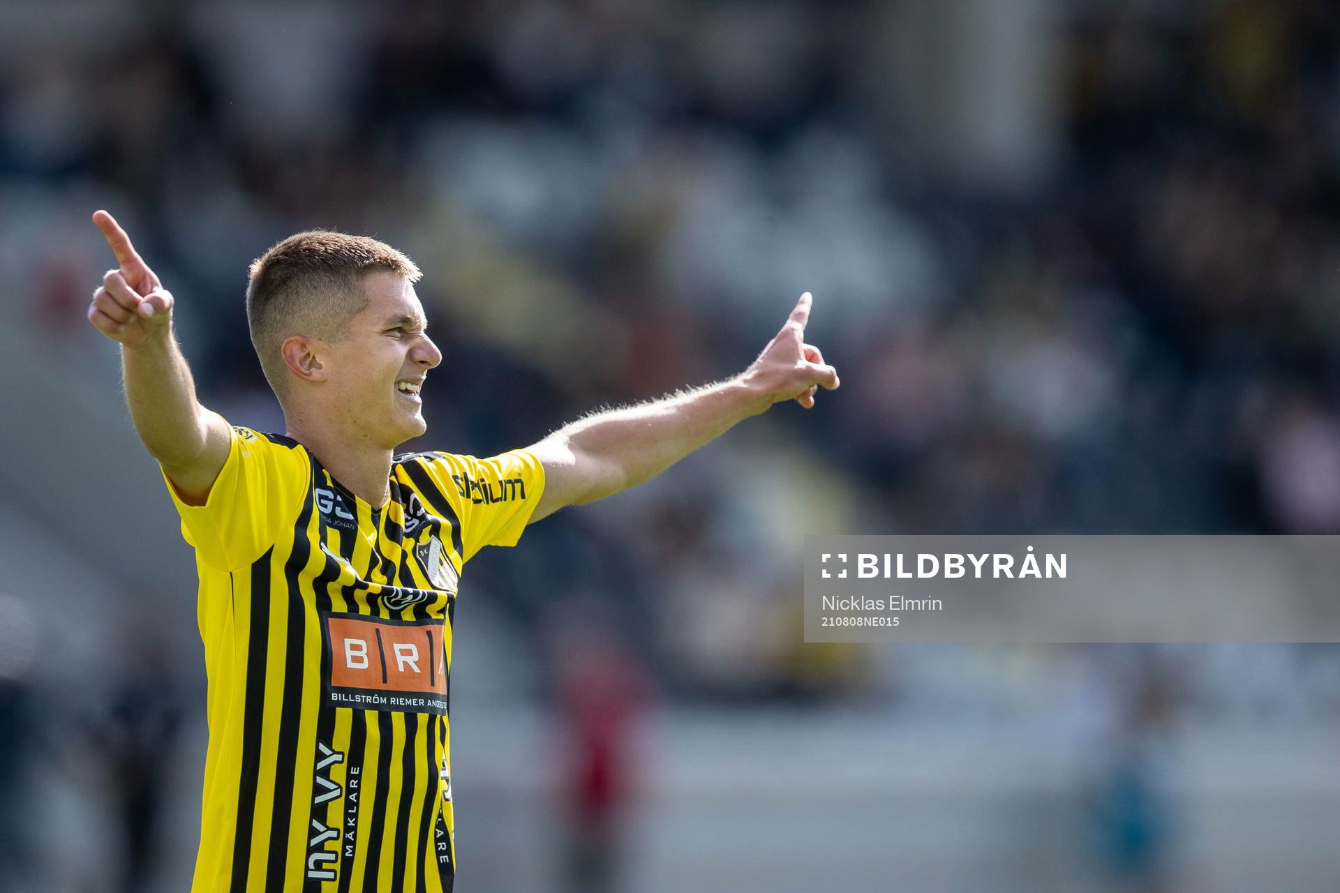Häckens Leo Bengtsson jublar