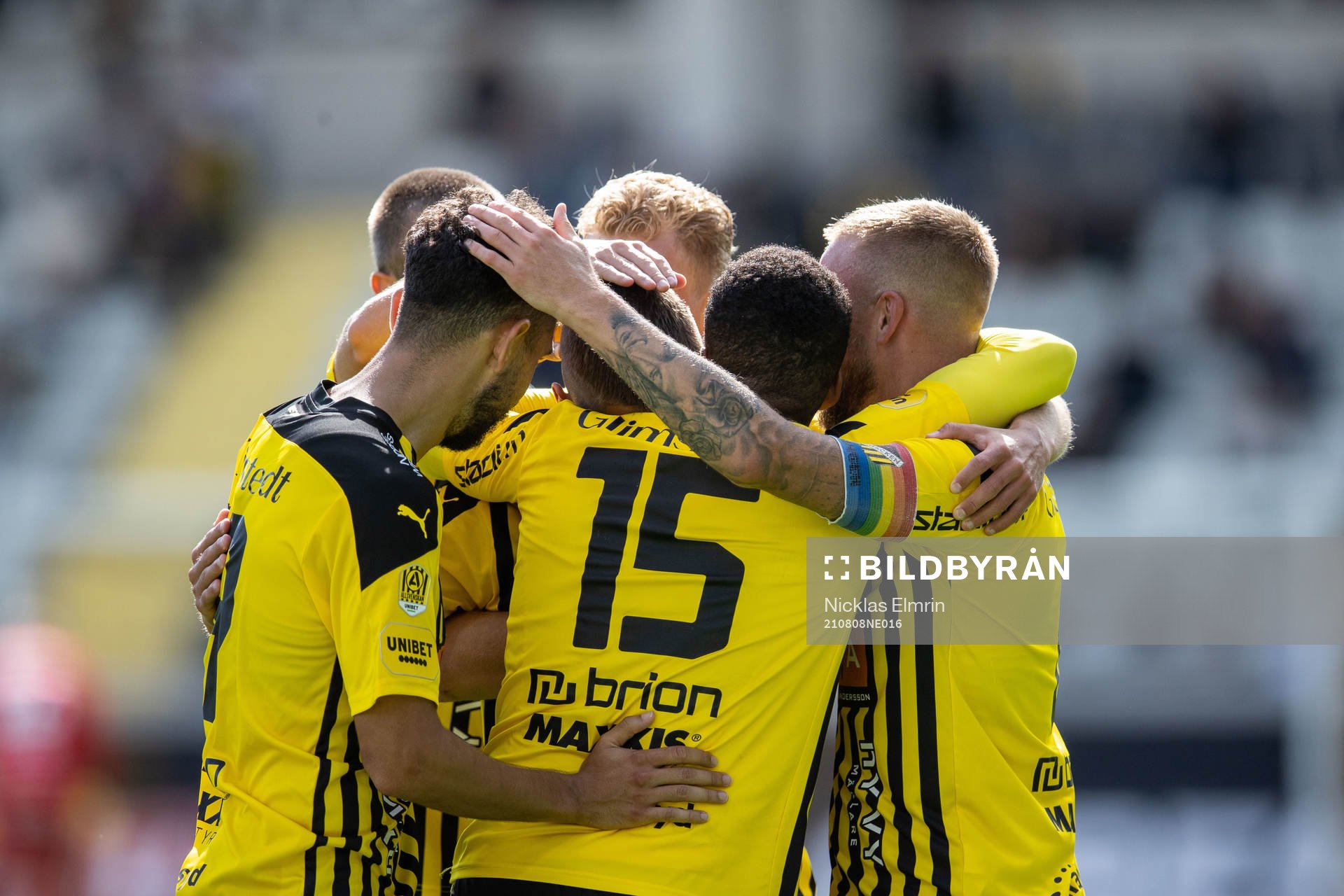 Häckens Leo Bengtsson jublar