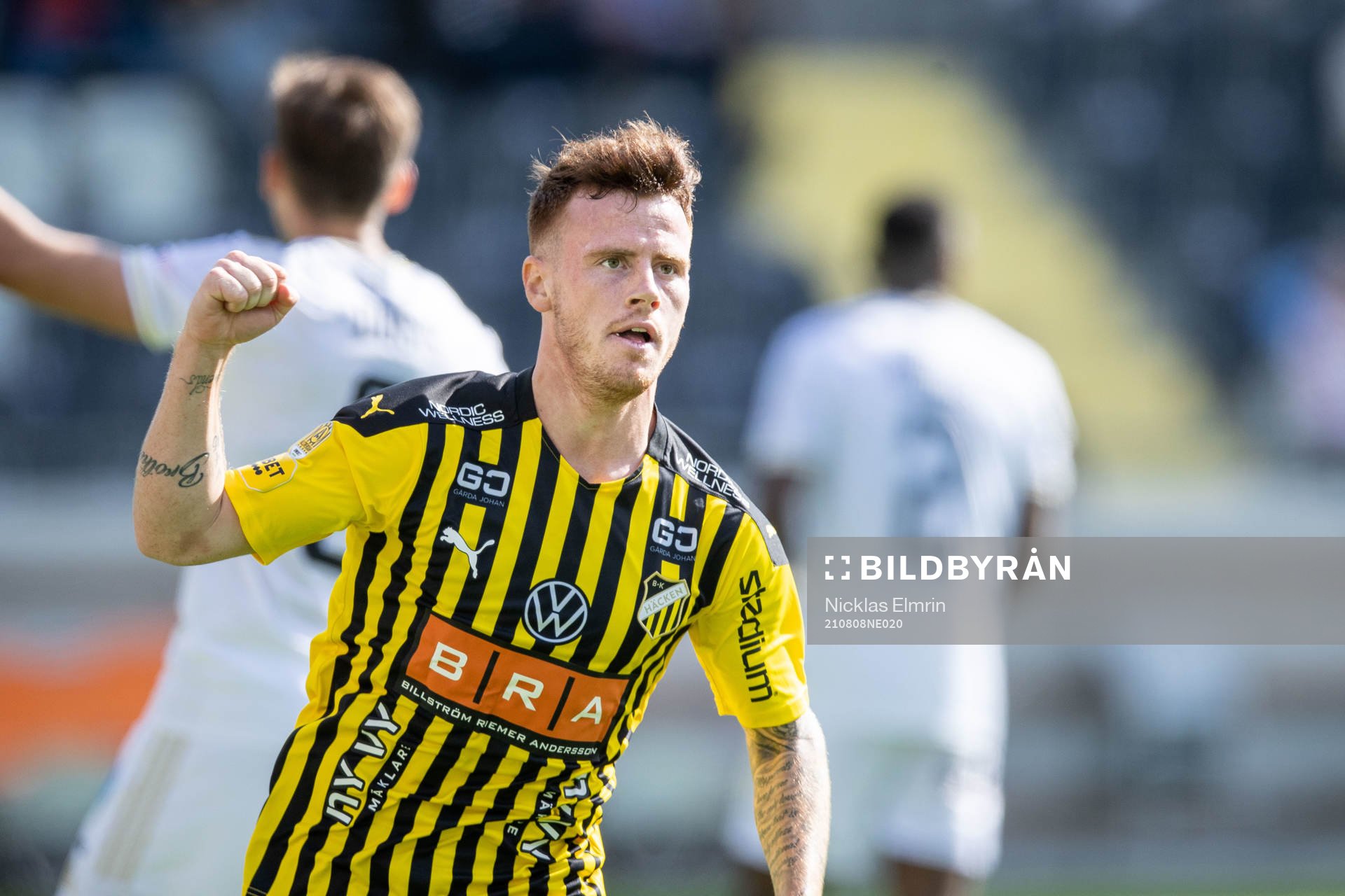 Häckens Tobias Heintz jublar