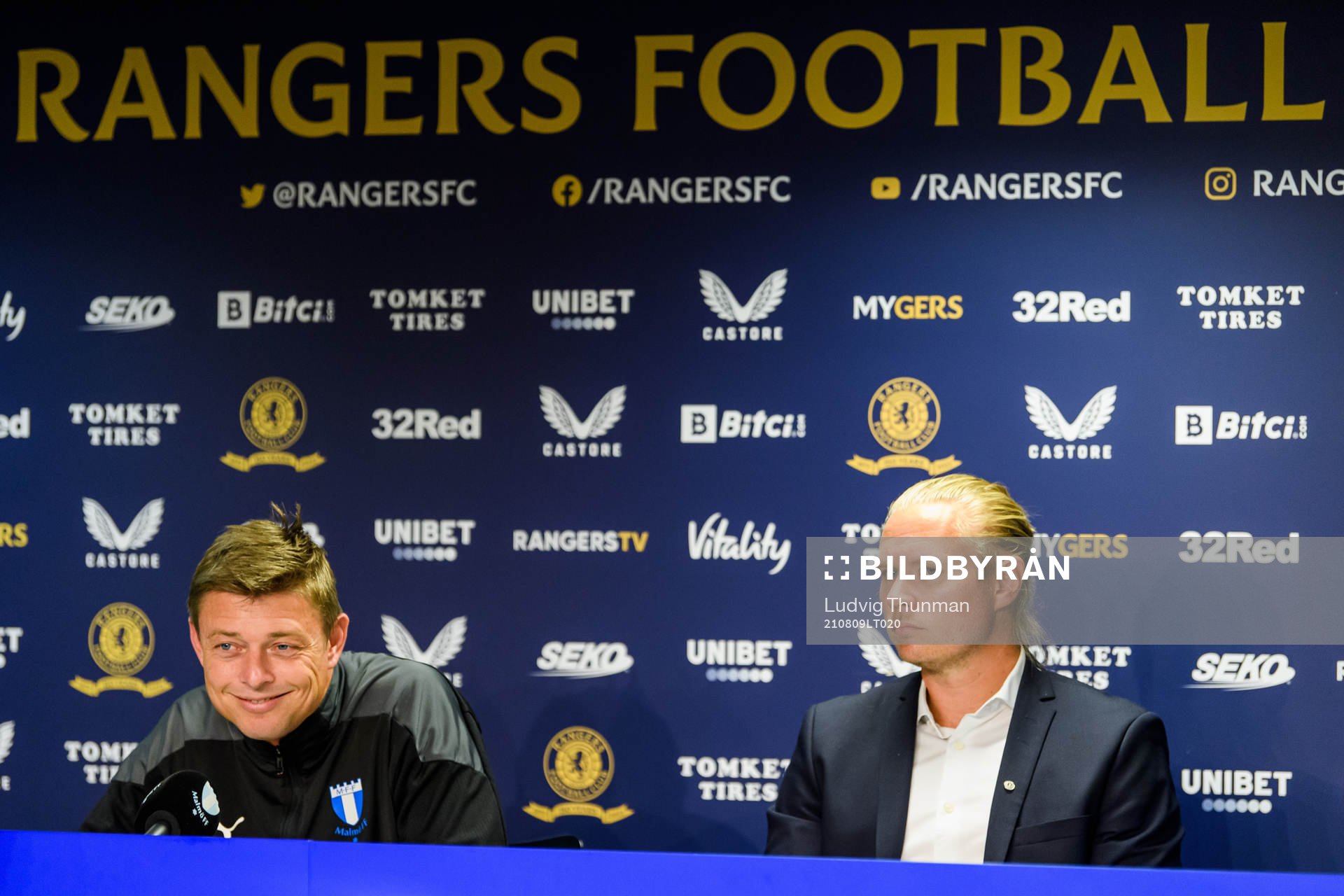 Jon Dahl Tomasson, head coach and Hjalmar Tell, press