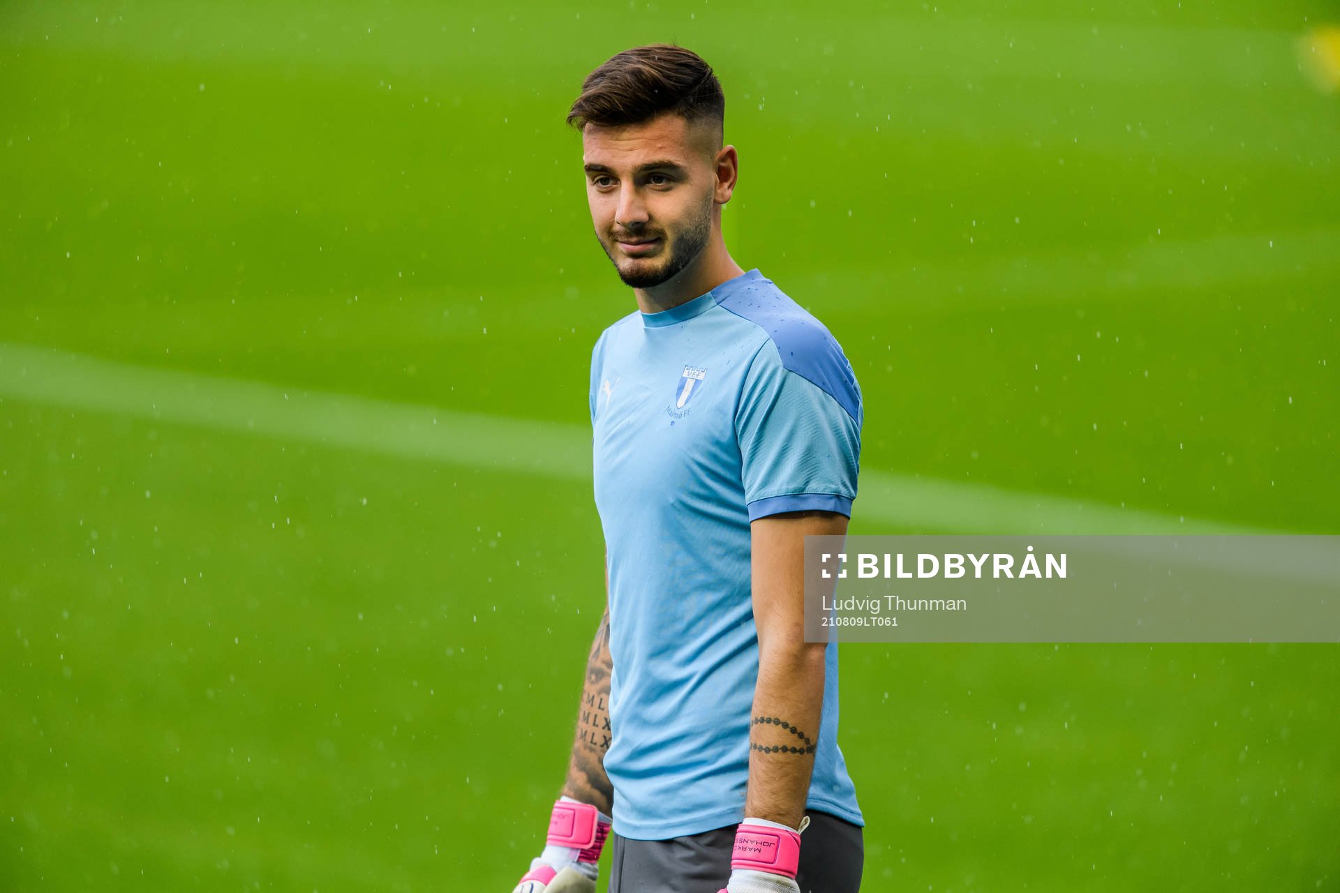 Goalkeeper Marko Johansson of Malmö FF
