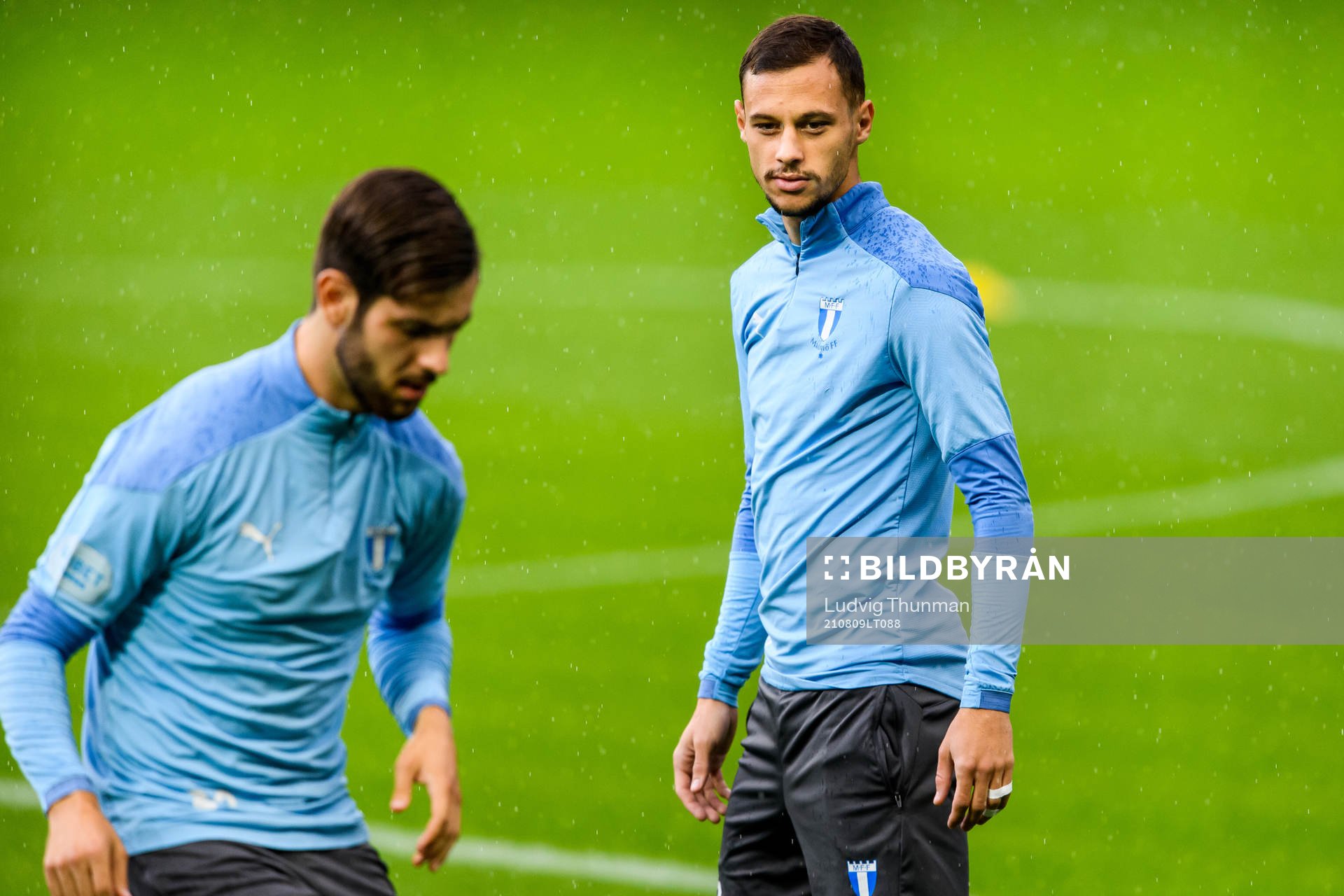 Adi Nalic and Veljko Birmancevic of Malmö FF