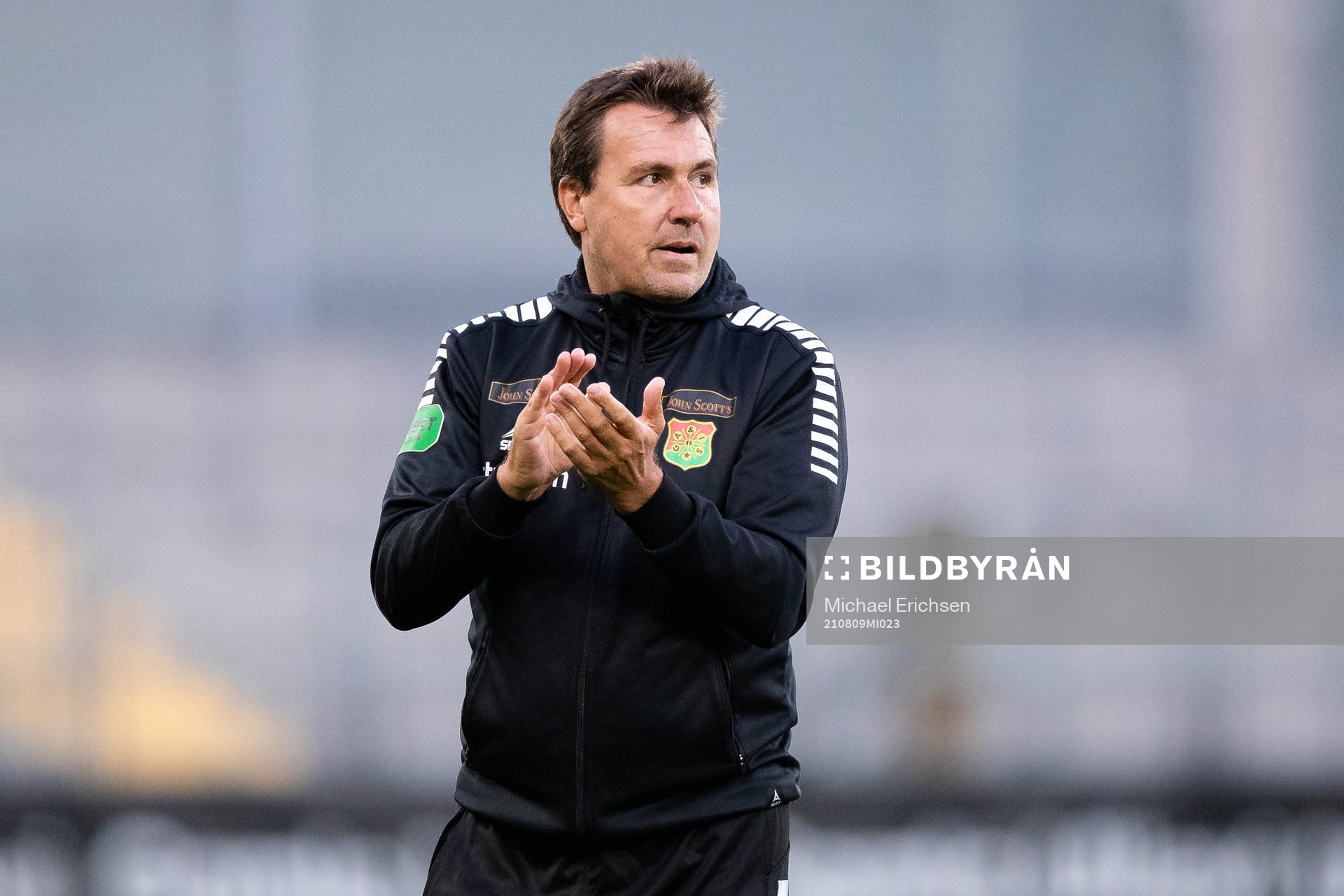 GAIS tränare Stefan Jacobsson efter fotbollsmatchen i Superettan mellan GAIS och Vasalund den 9 augusti 2021 i Göteborg. 