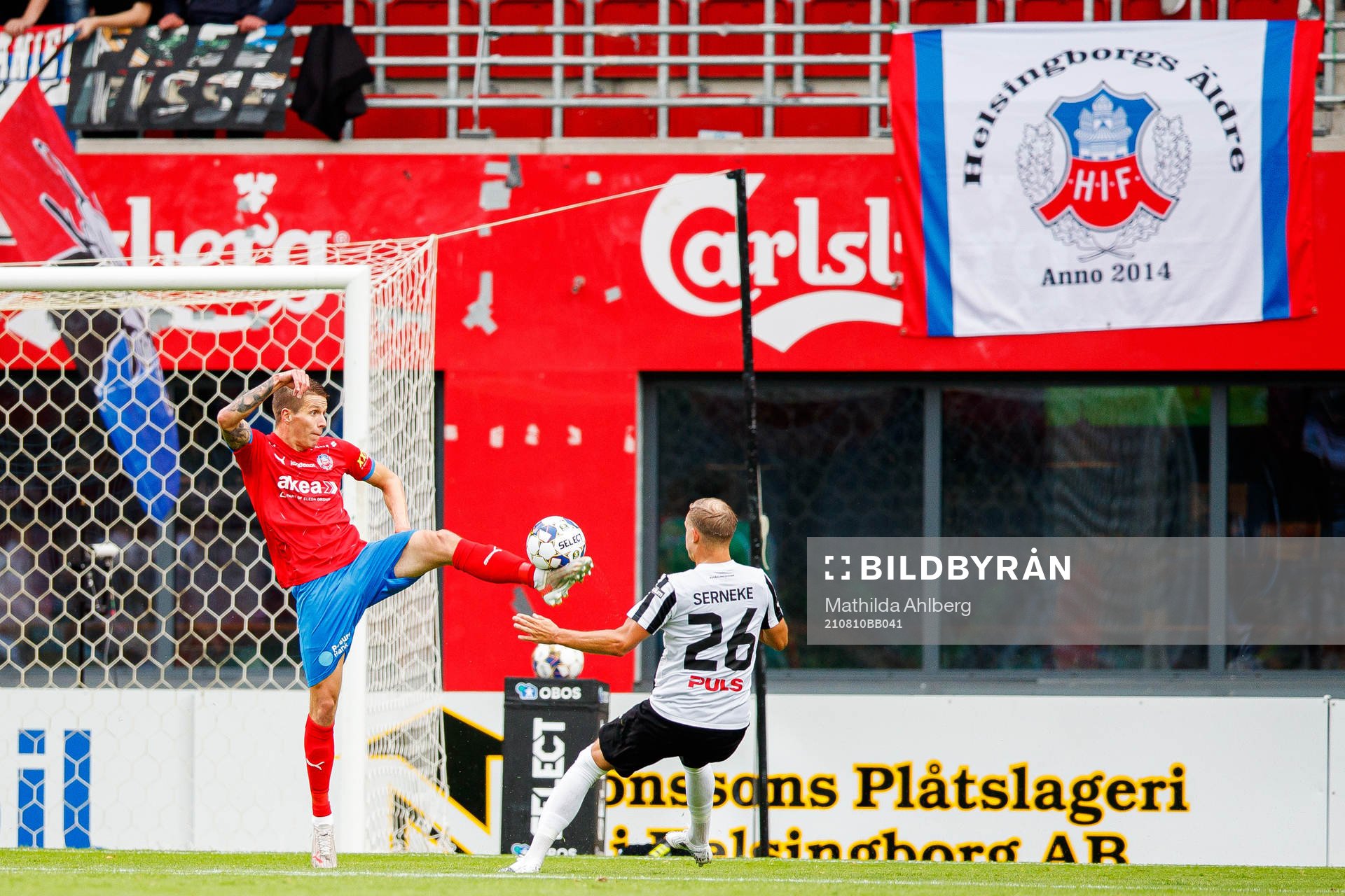 Helsingborgs Bödvar Bödvarsson och Landskronas Jonathan