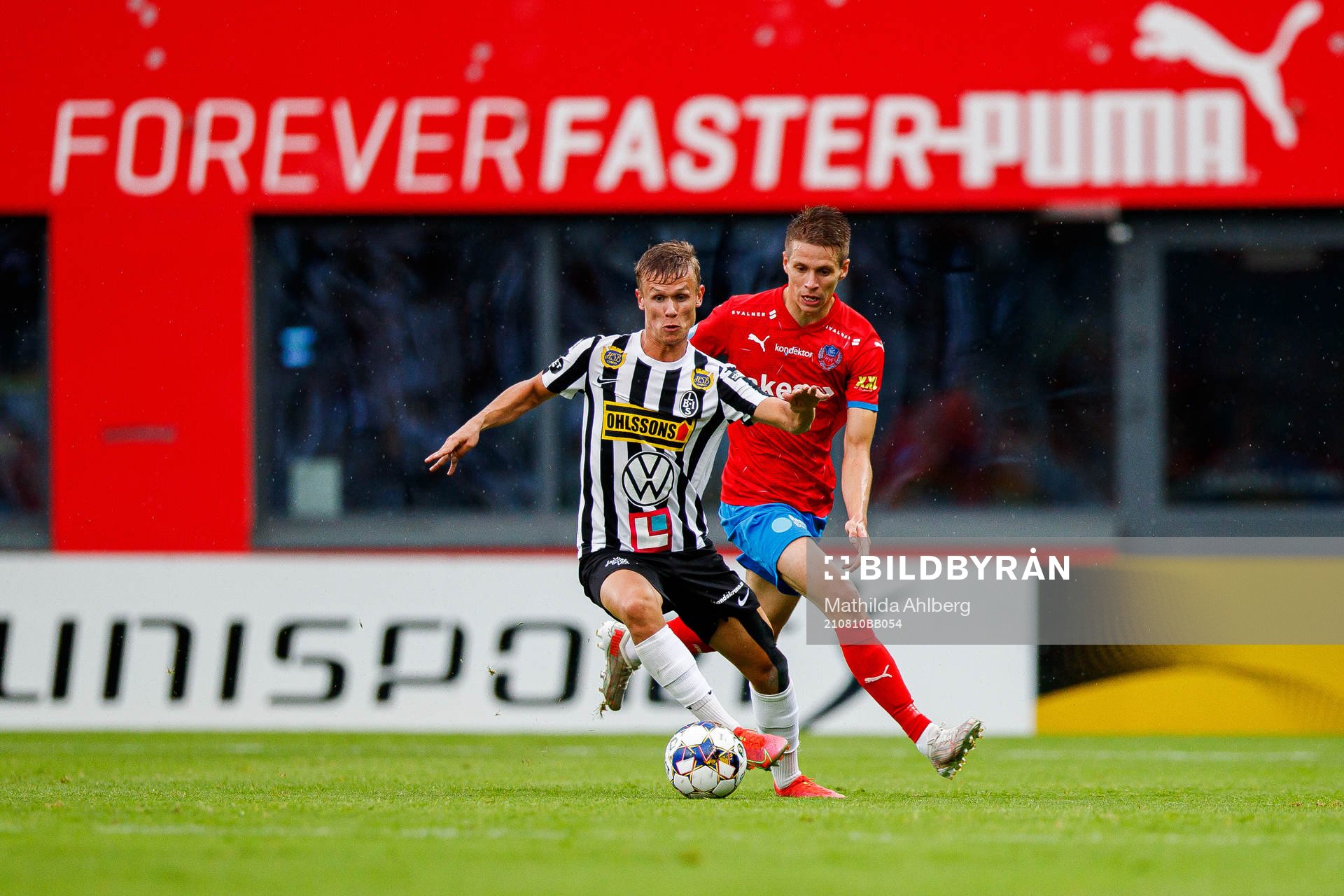 Landskronas Oscar Petersson och Helsingborgs Bödvar
