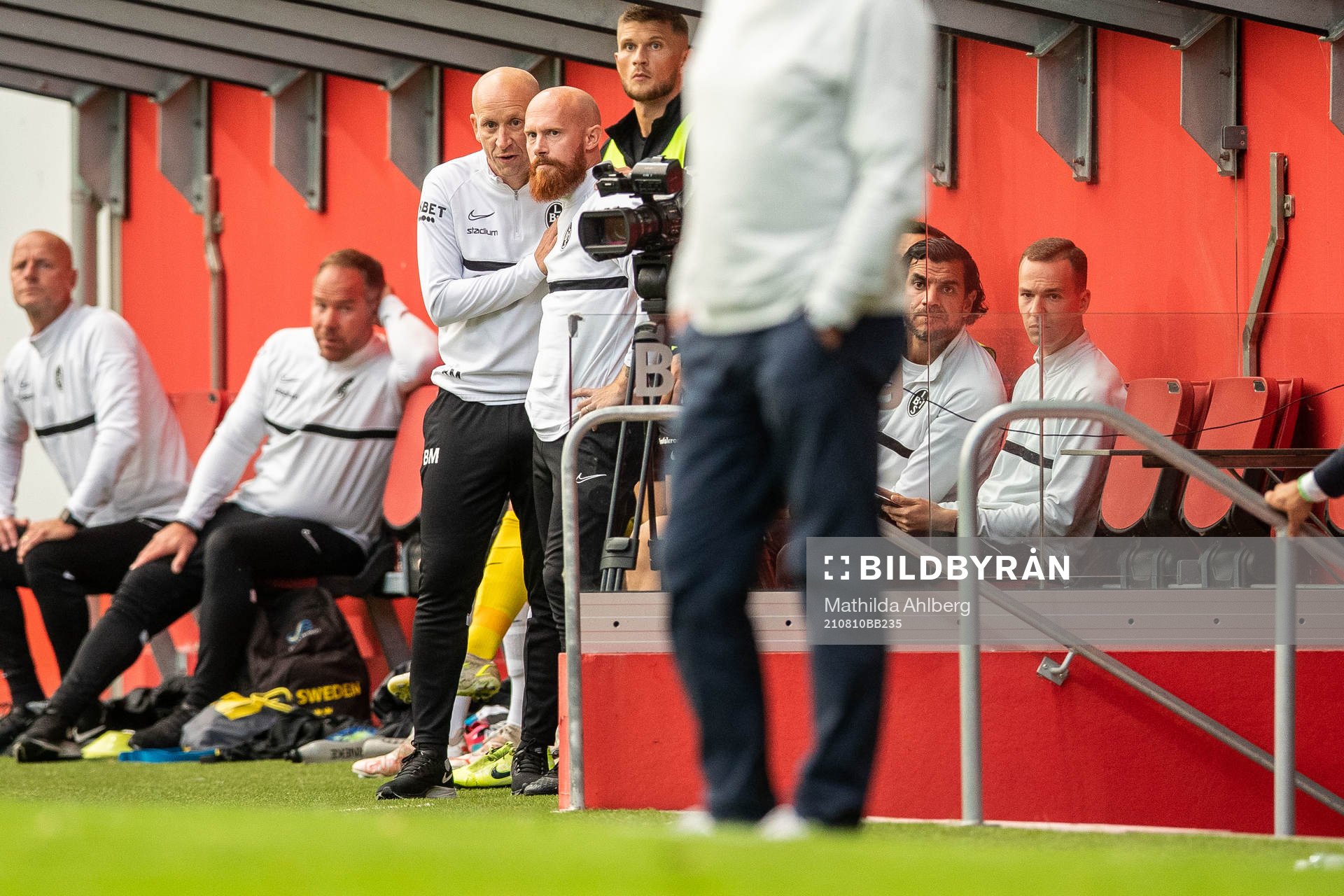 Landskronas tränare Billy Magnusson och assisterande