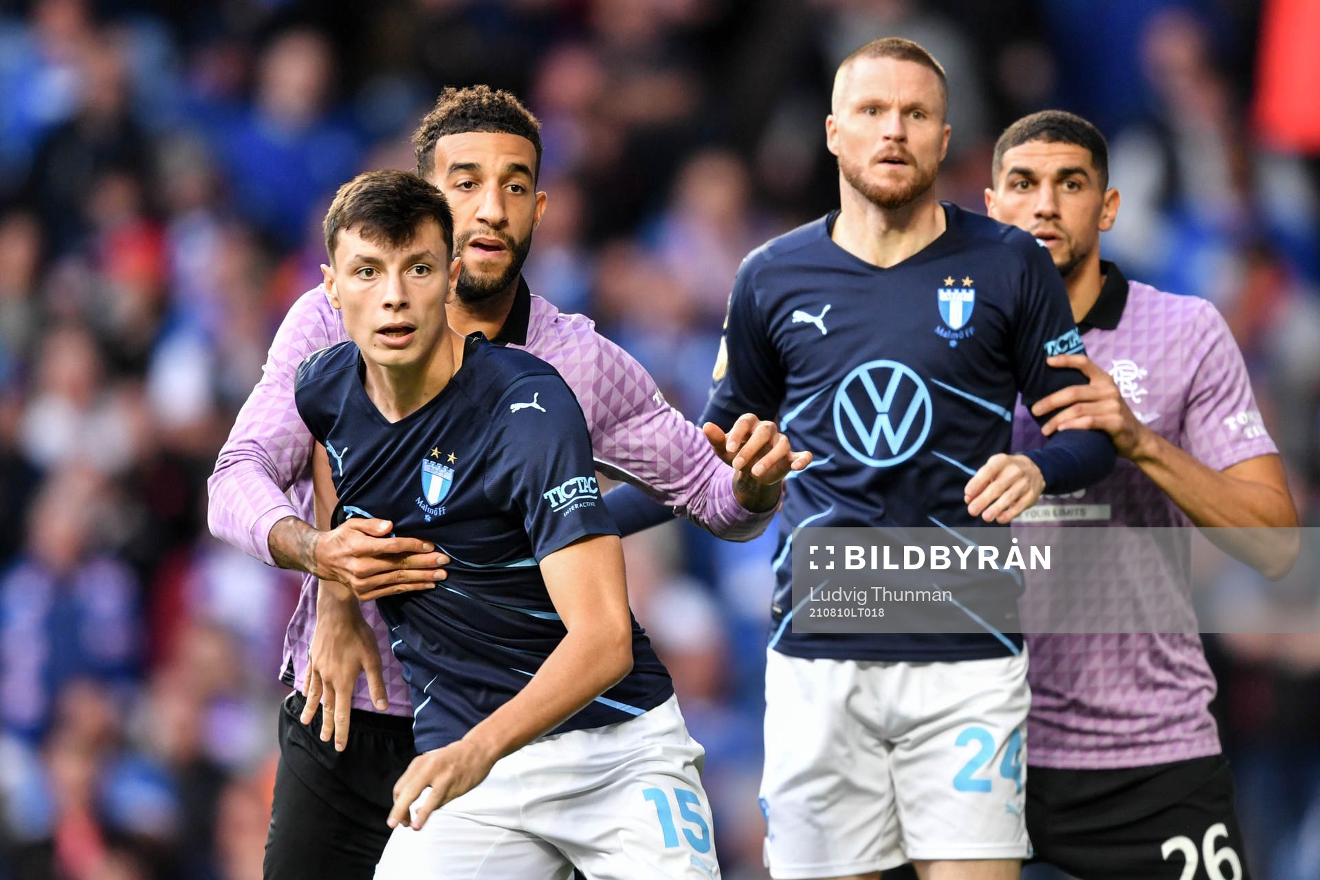 Anel Ahmedhodzic and Lasse Nielsen of Malmö FF