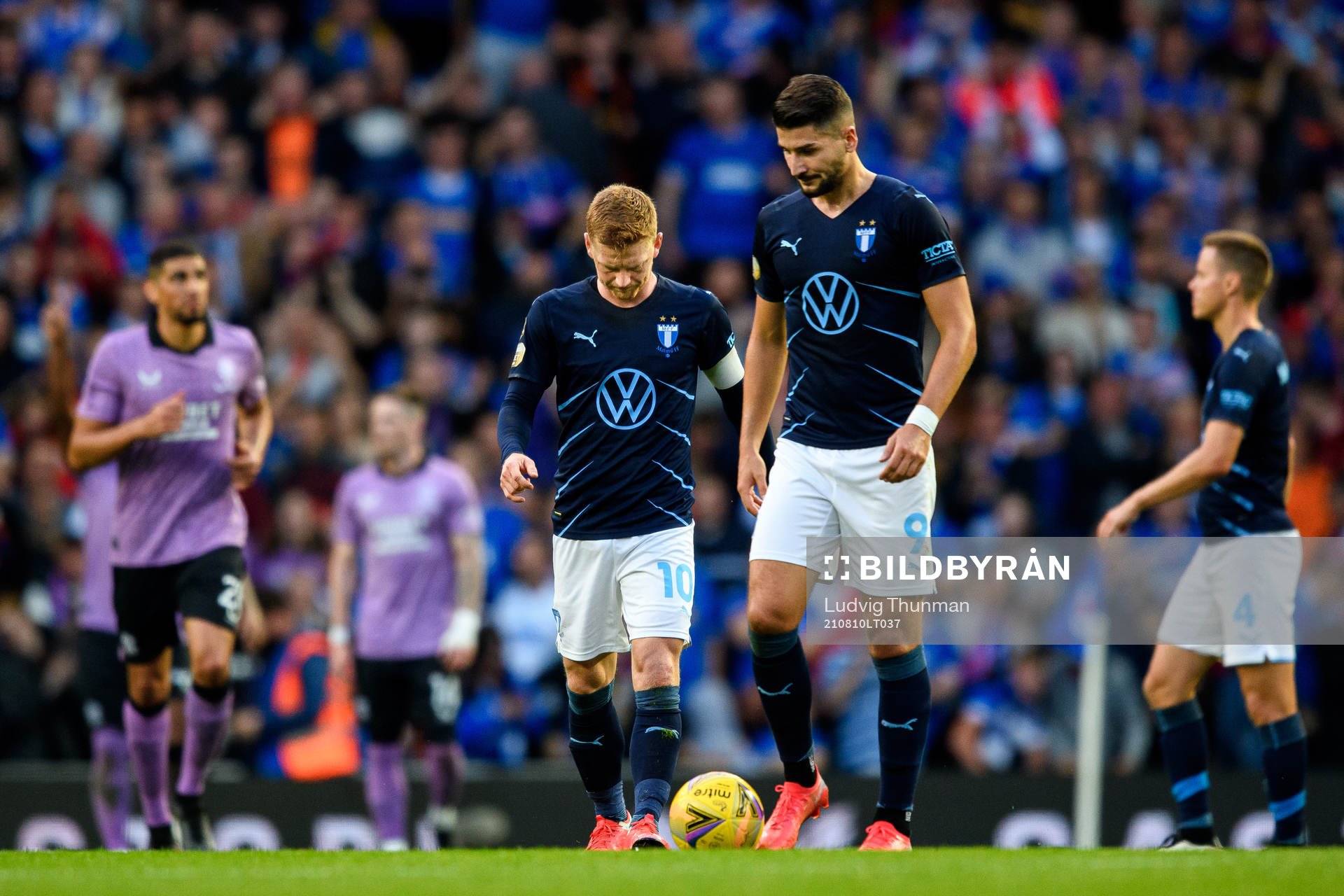 Anders Christiansen and Antonio Colak of Malmö FF look