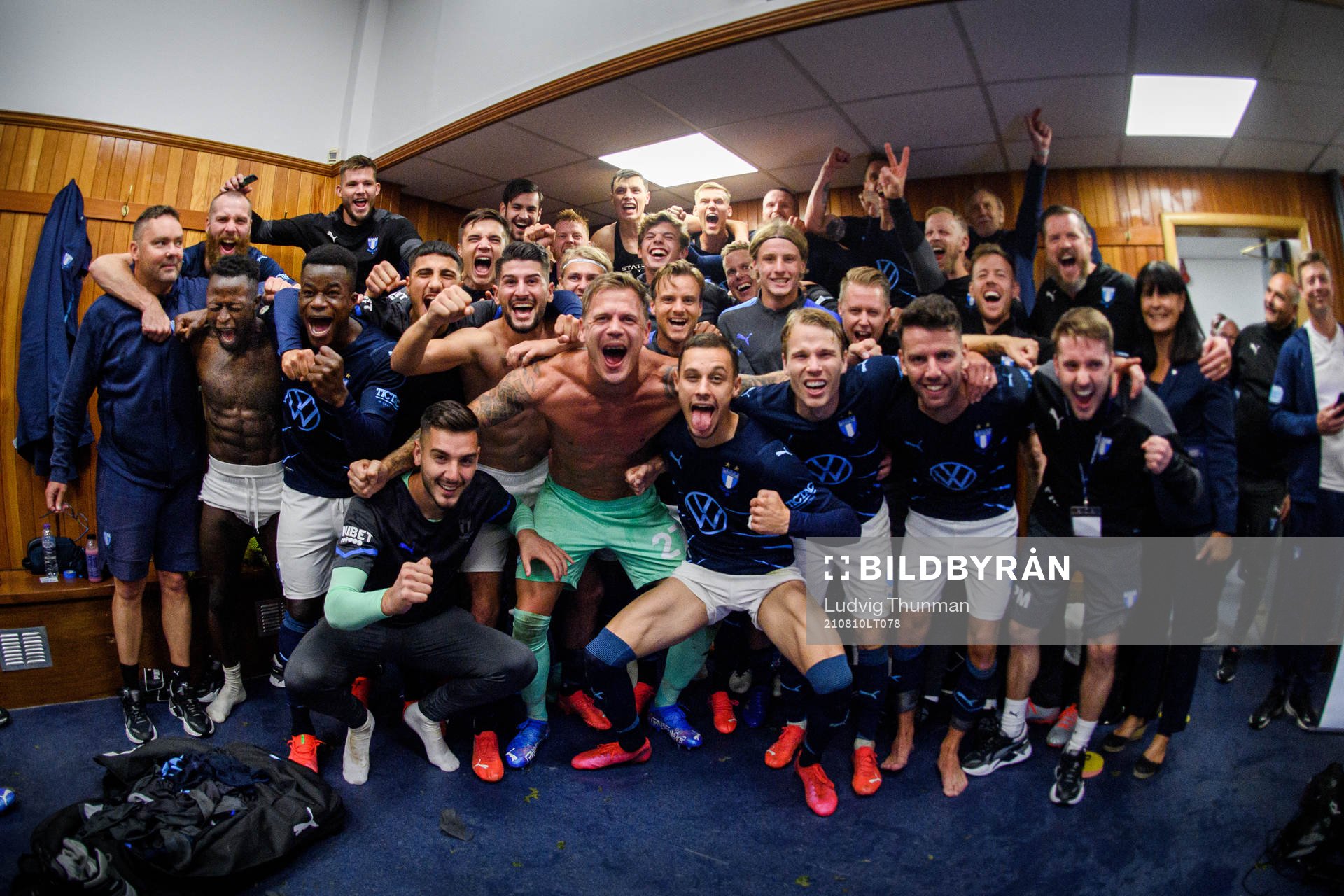 Players of Malmö FF celebrate