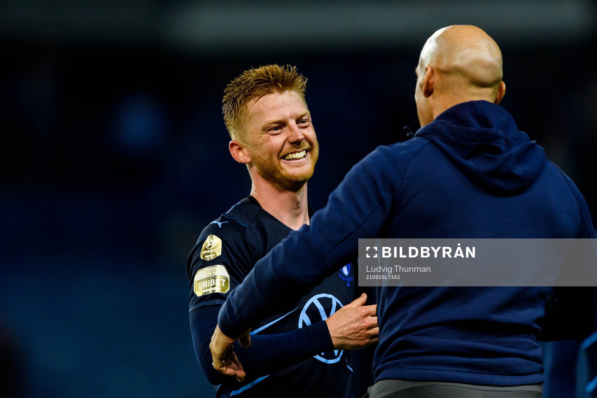 Anders Christiansen of Malmö FF celebrates