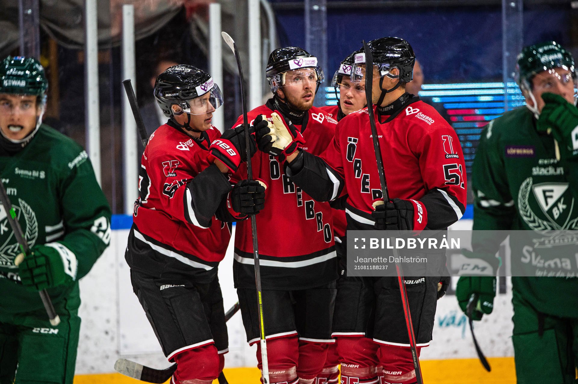 Örebros Robert Leino, Robin Kovacs och Kristian Näkyvä