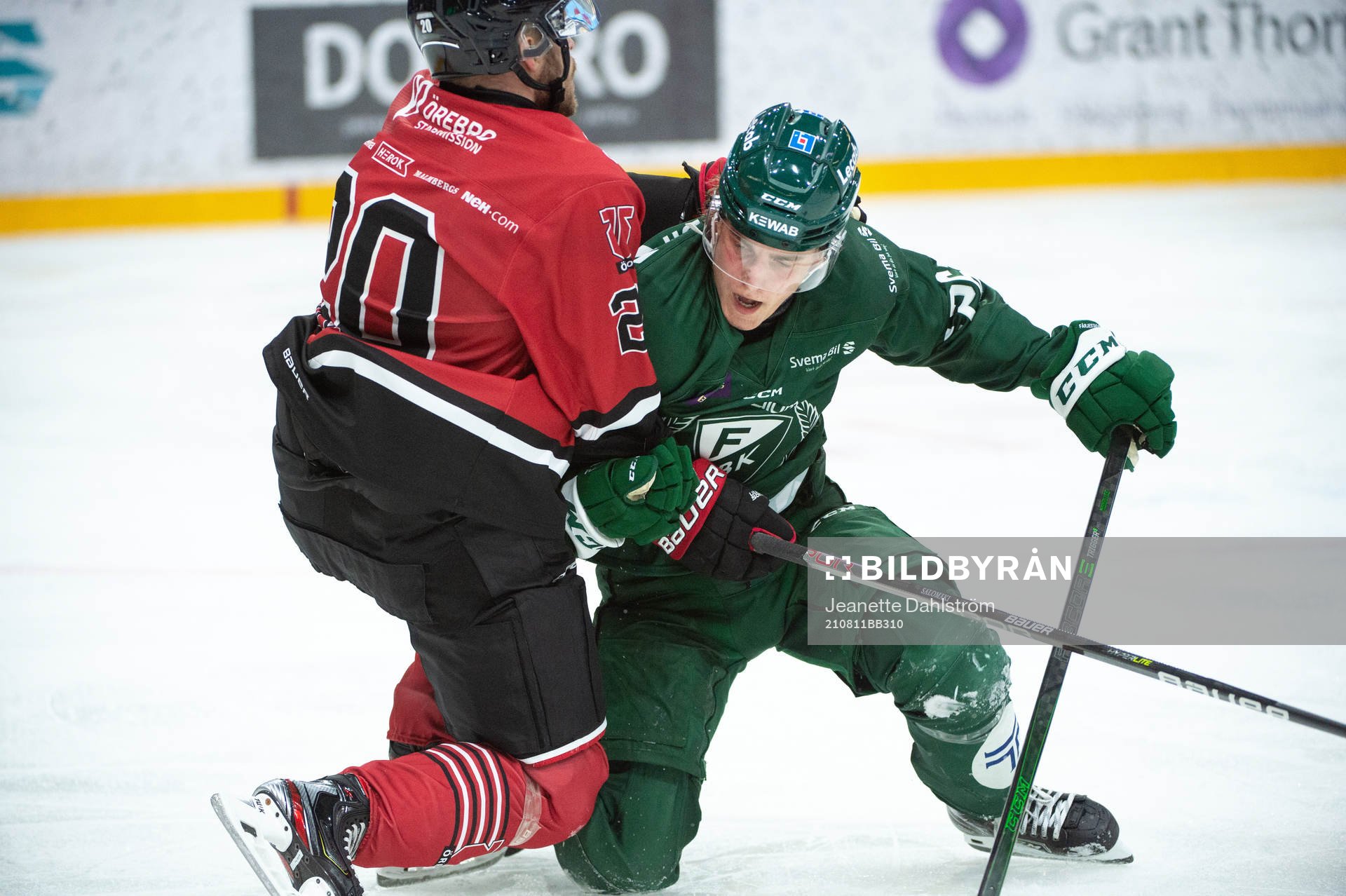 Örebros Miikka Salomäki och Färjestads Joel Nyström