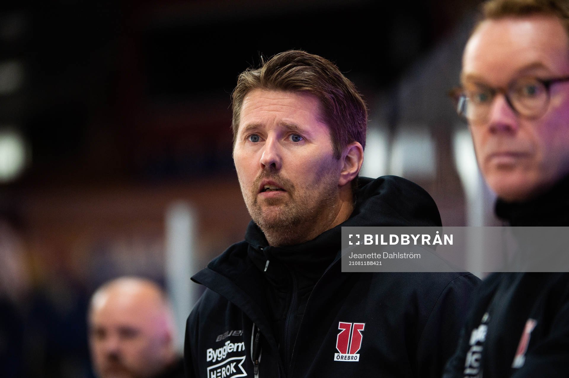 Örebros Assisterande tränare Stefan Klockare  och Niklas