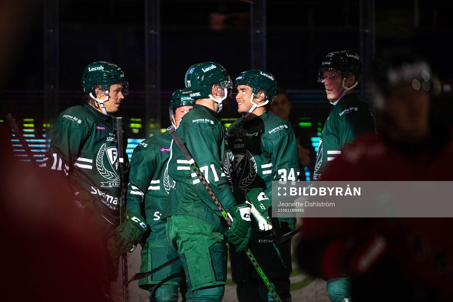 Färjestads Joakim Nygård, Jesse Virtanen, Michael