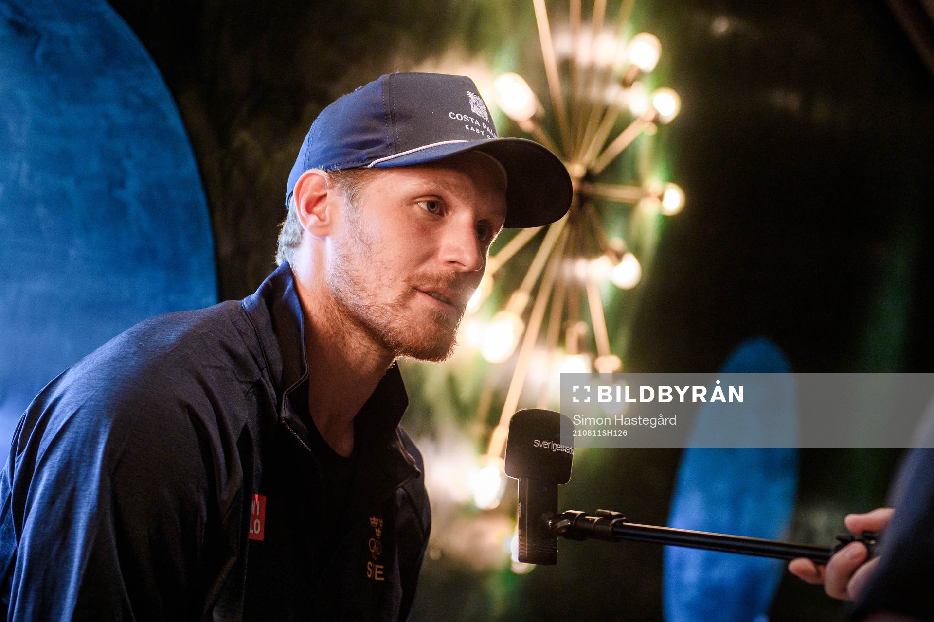 Gabriel Landeskog at a press meet with the Swedish national