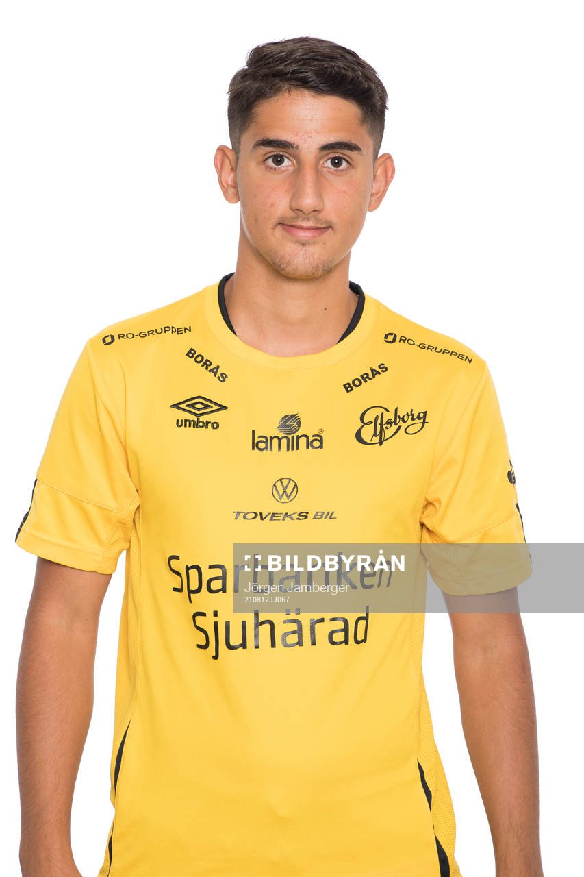 Arian Sawsani Elfsborg U17 poserar för porträtt den 12 augusti 2021 i Borås. 