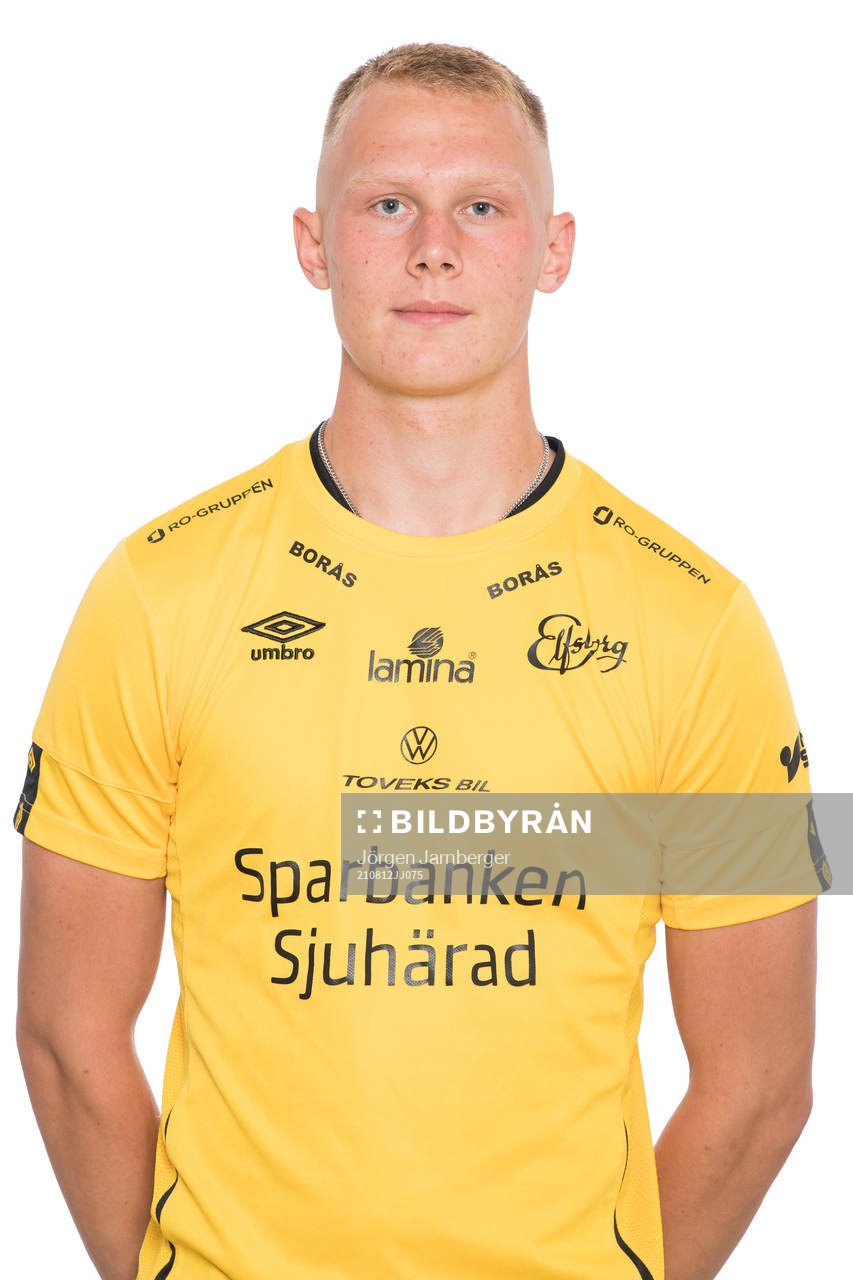 Noah Nordén Elfsborg U17 poserar för porträtt den 12 augusti 2021 i Borås. 