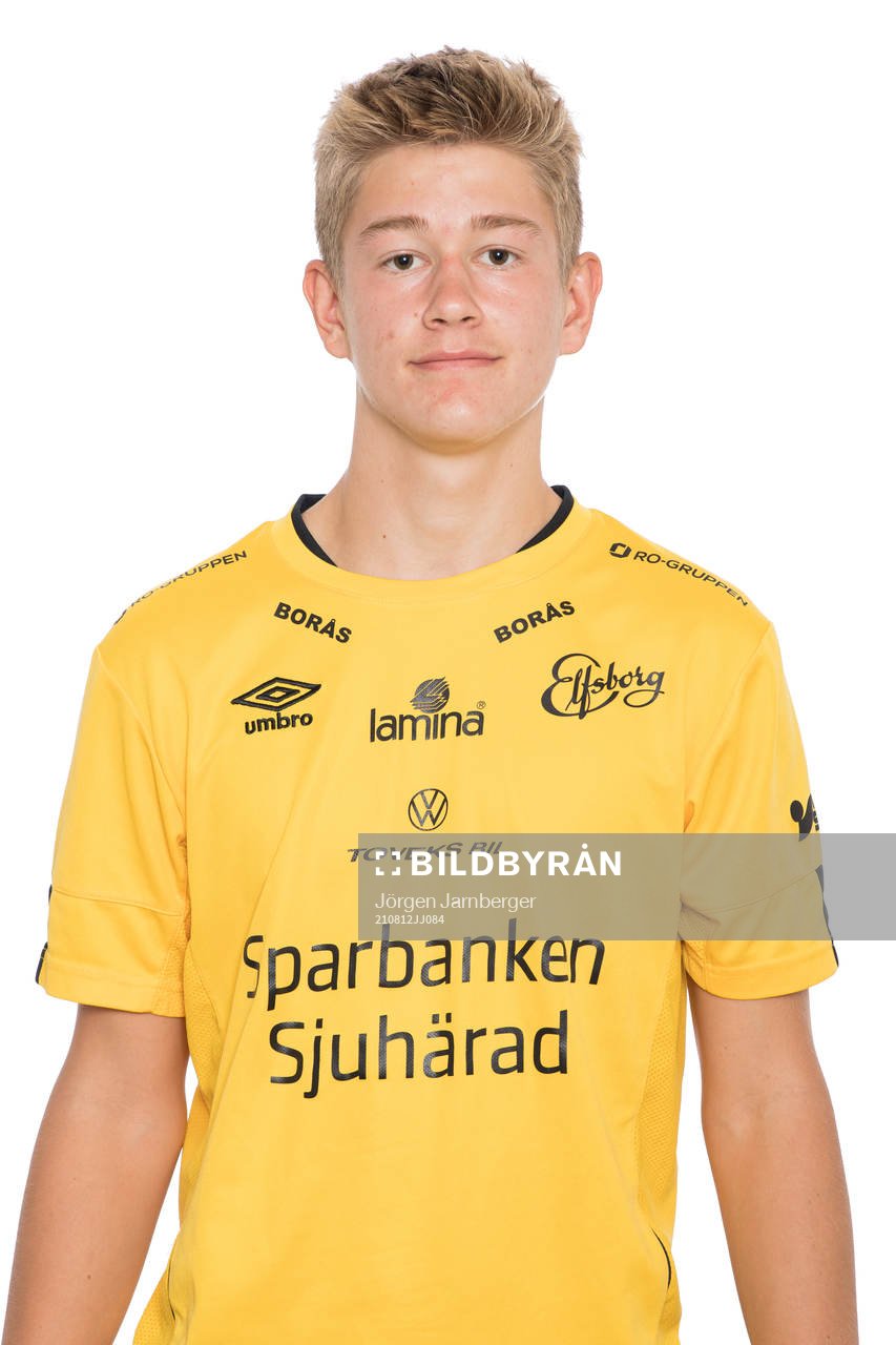 Viktor Nylén Elfsborg U17 poserar för porträtt den 12 augusti 2021 i Borås. 