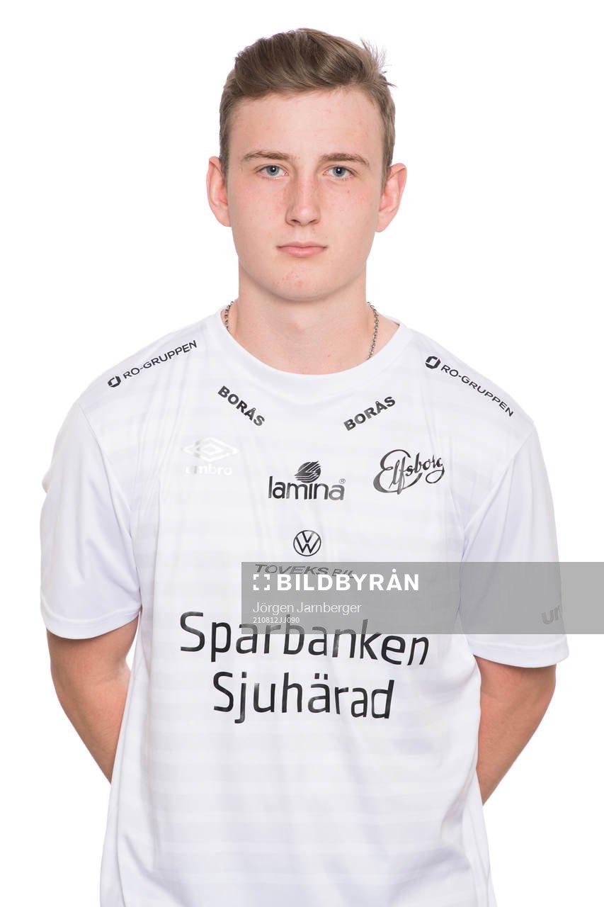 Elliot Vigeliusson målvakt Elfsborg U17 poserar för porträtt den 12 augusti 2021 i Borås. 