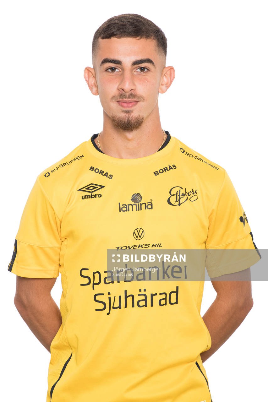 Johannes Abdulahad Elfsborg U19 poserar för porträtt den 12 augusti 2021 i Borås. 