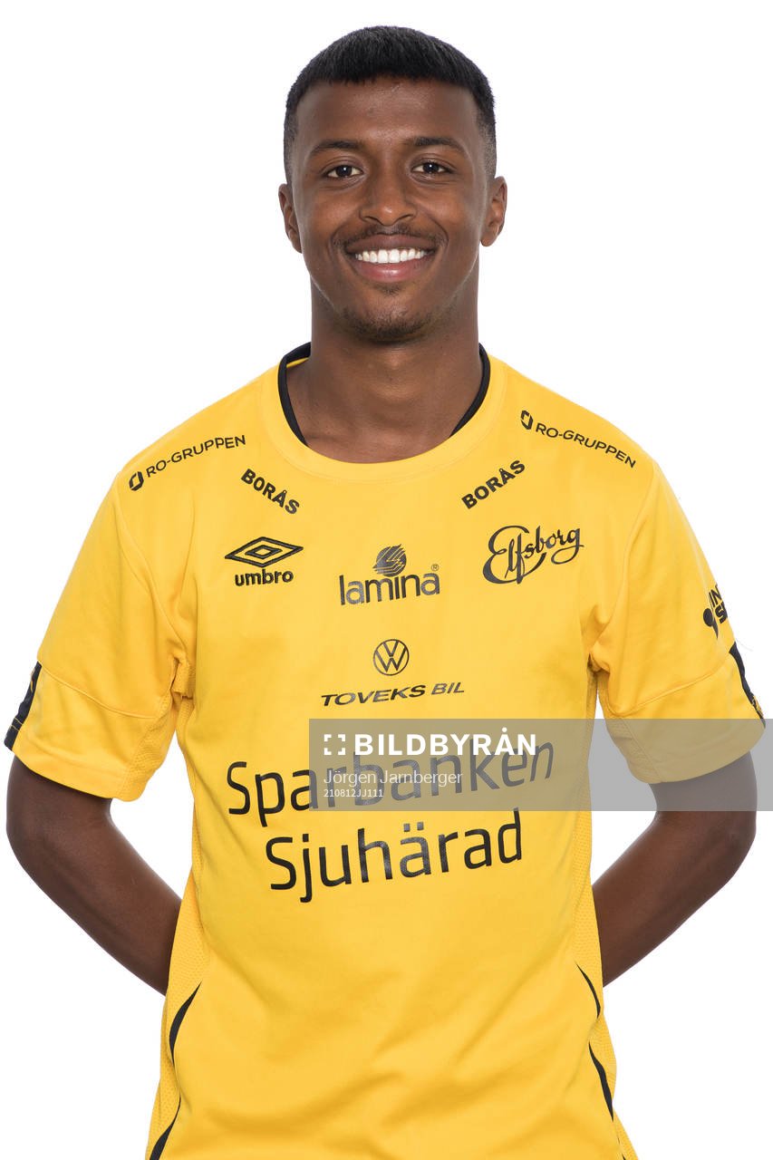 Awil Hassan Elfsborg U19 poserar för porträtt den 12 augusti 2021 i Borås. 