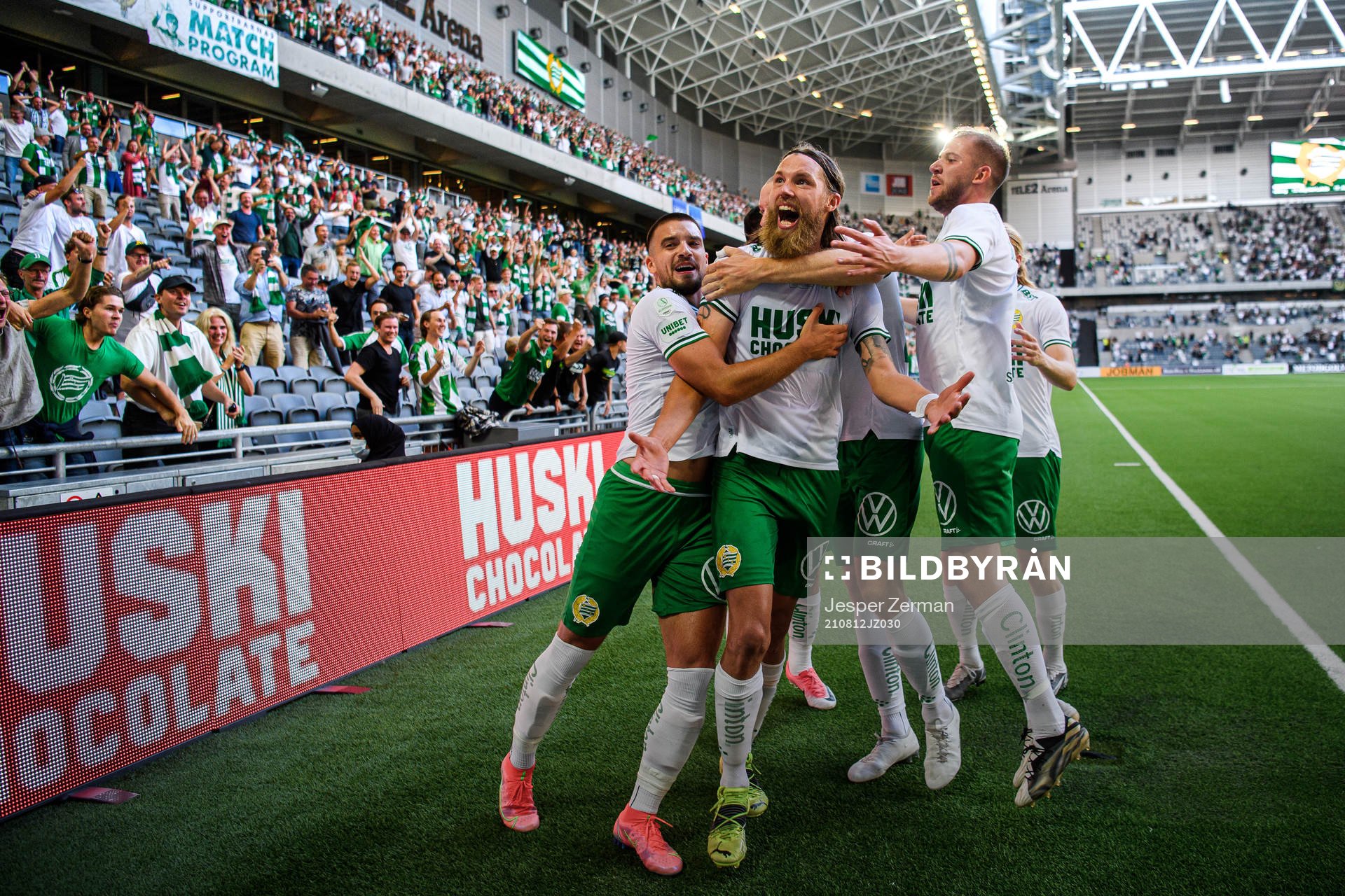Bjørn Paulsen of Hammarby celebrates the 3-0 goal