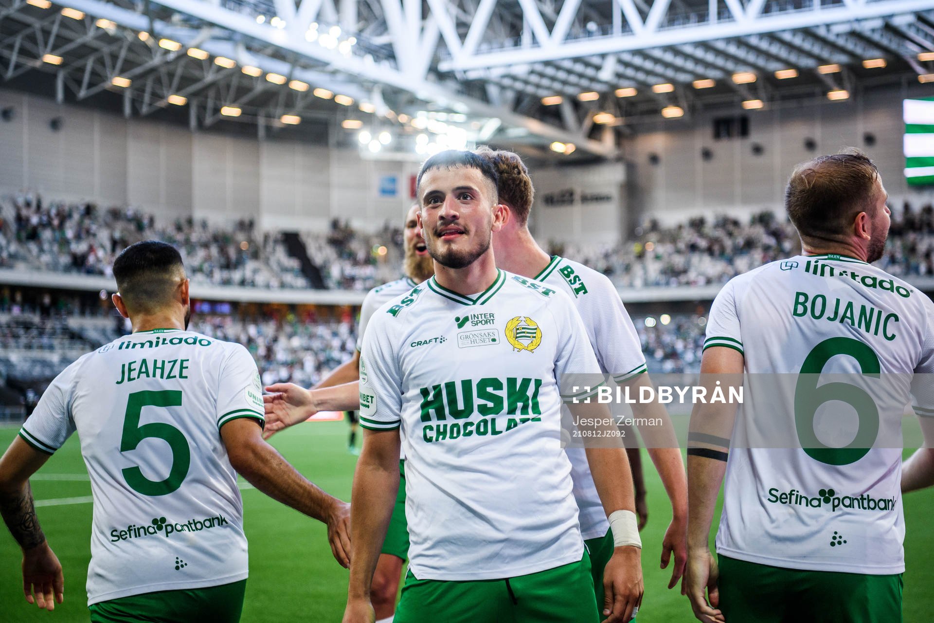 Astrit Selmani of Hammarby celebrates