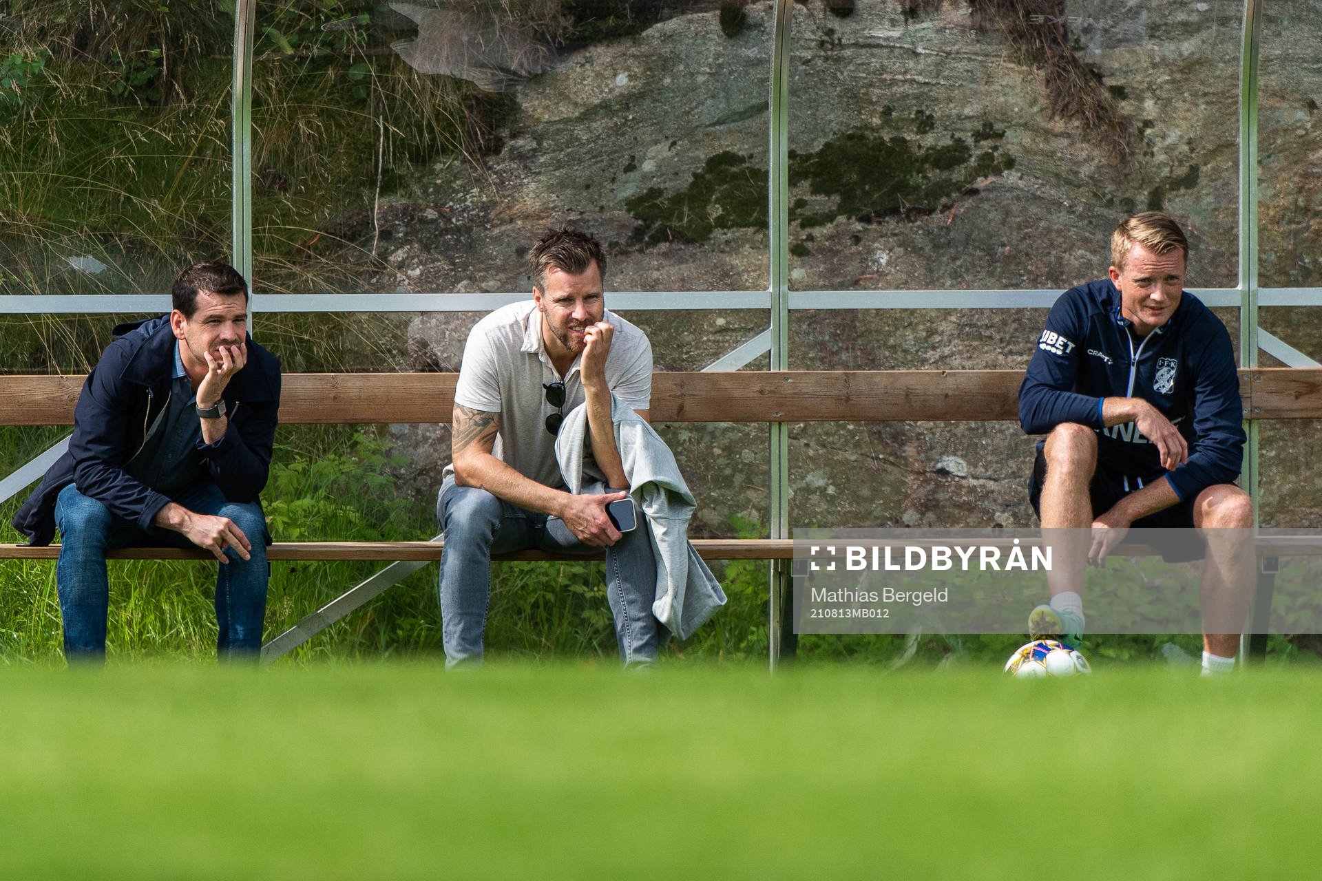 Ferran Sibila sportchef Pontus Farnerud och Sam Larsson