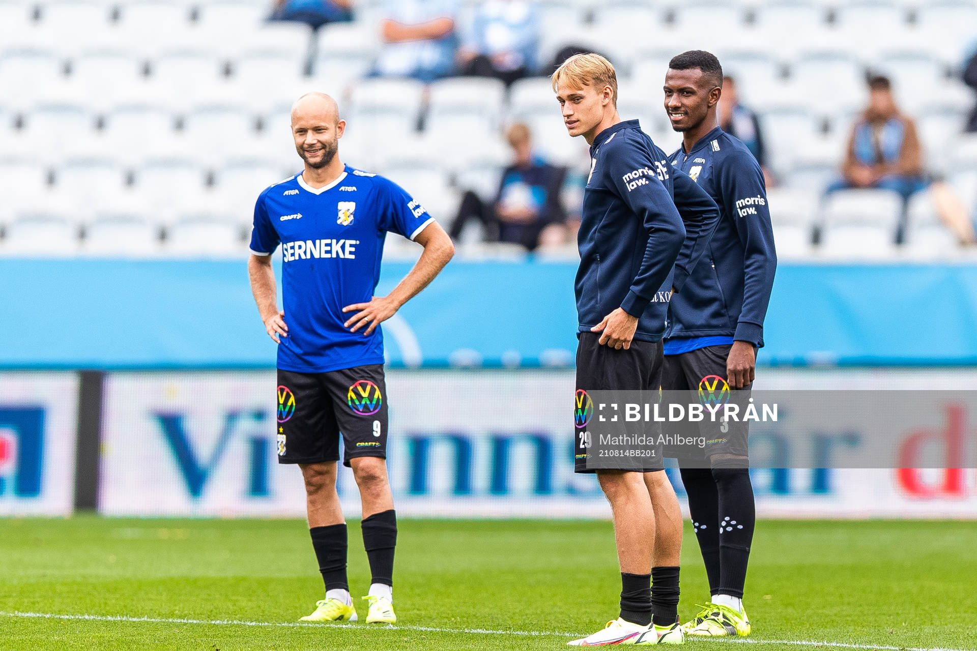 IFK Göteborgs Robin Söder, Oscar Vilhelmsson och Bernardo