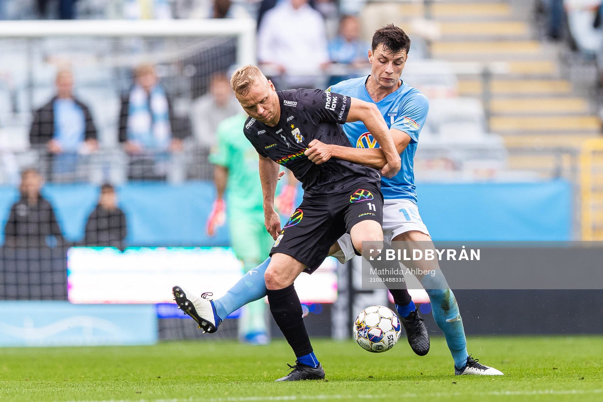 IFK Göteborgs Kolbeinn Sigthorsson och Malmö FFs Anel