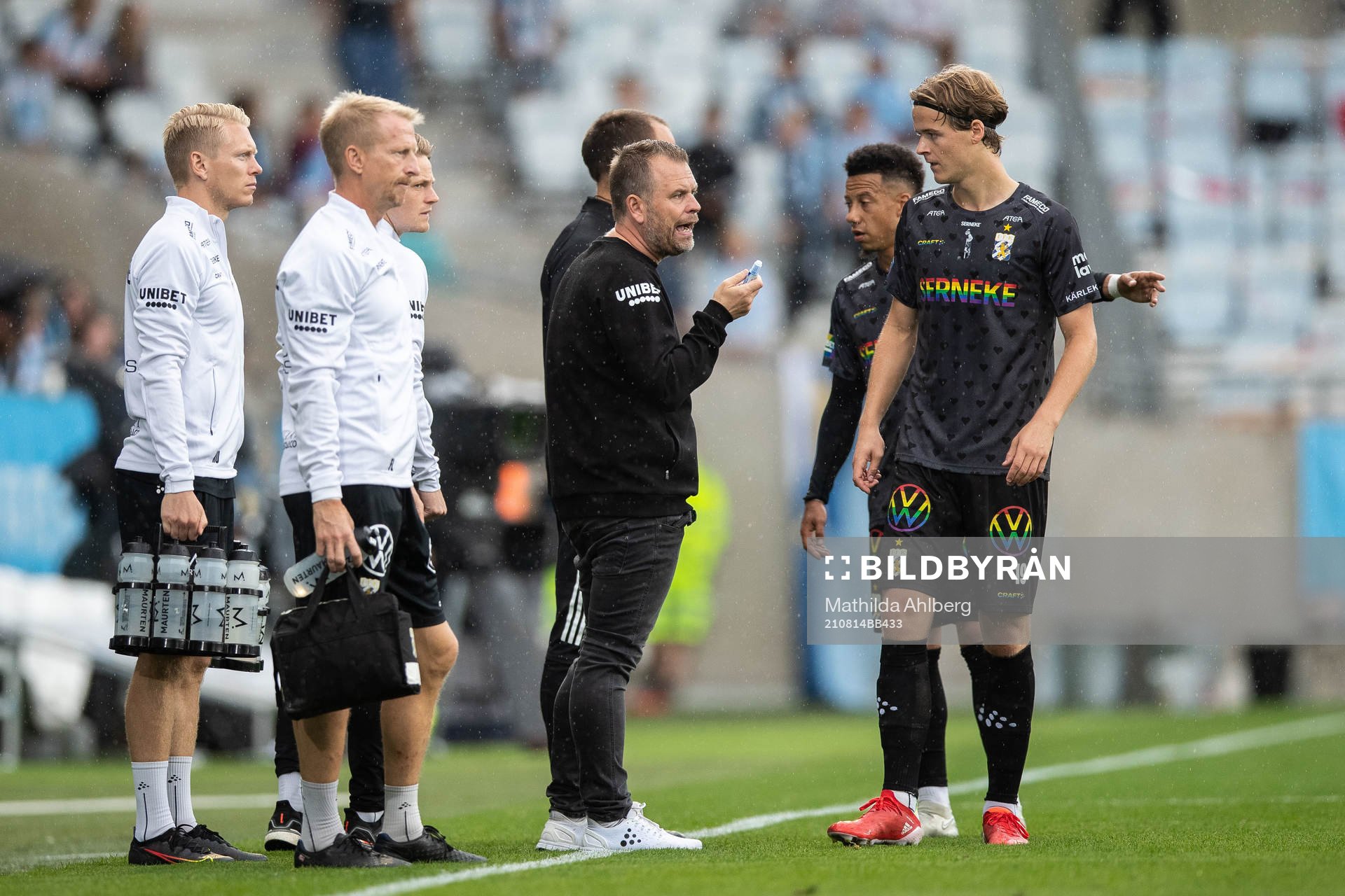 IFK Göteborgs tränare Mikael Stahre och August Erlingmark