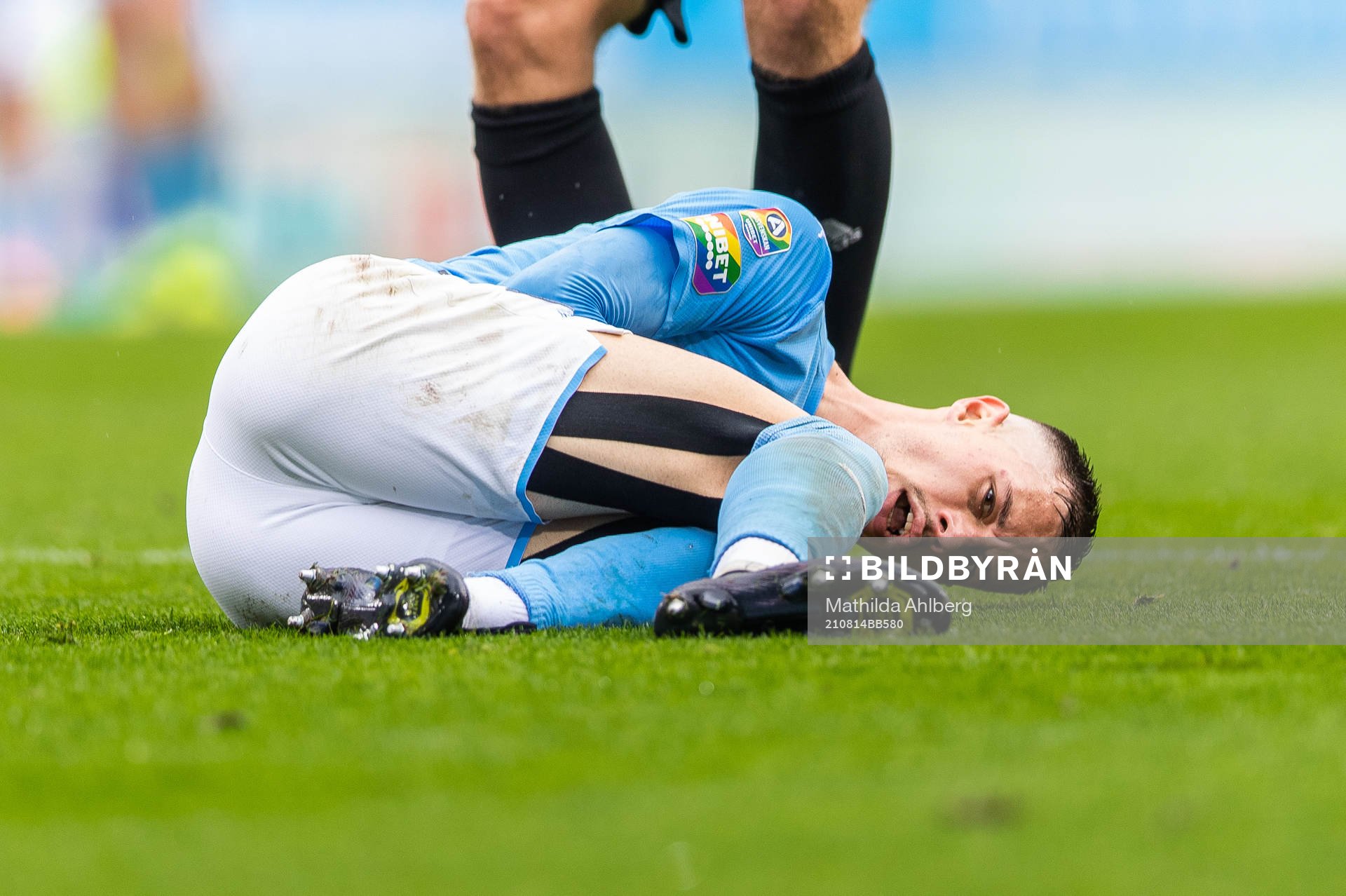 Malmö FFs Veljko Birmancevic har ont
