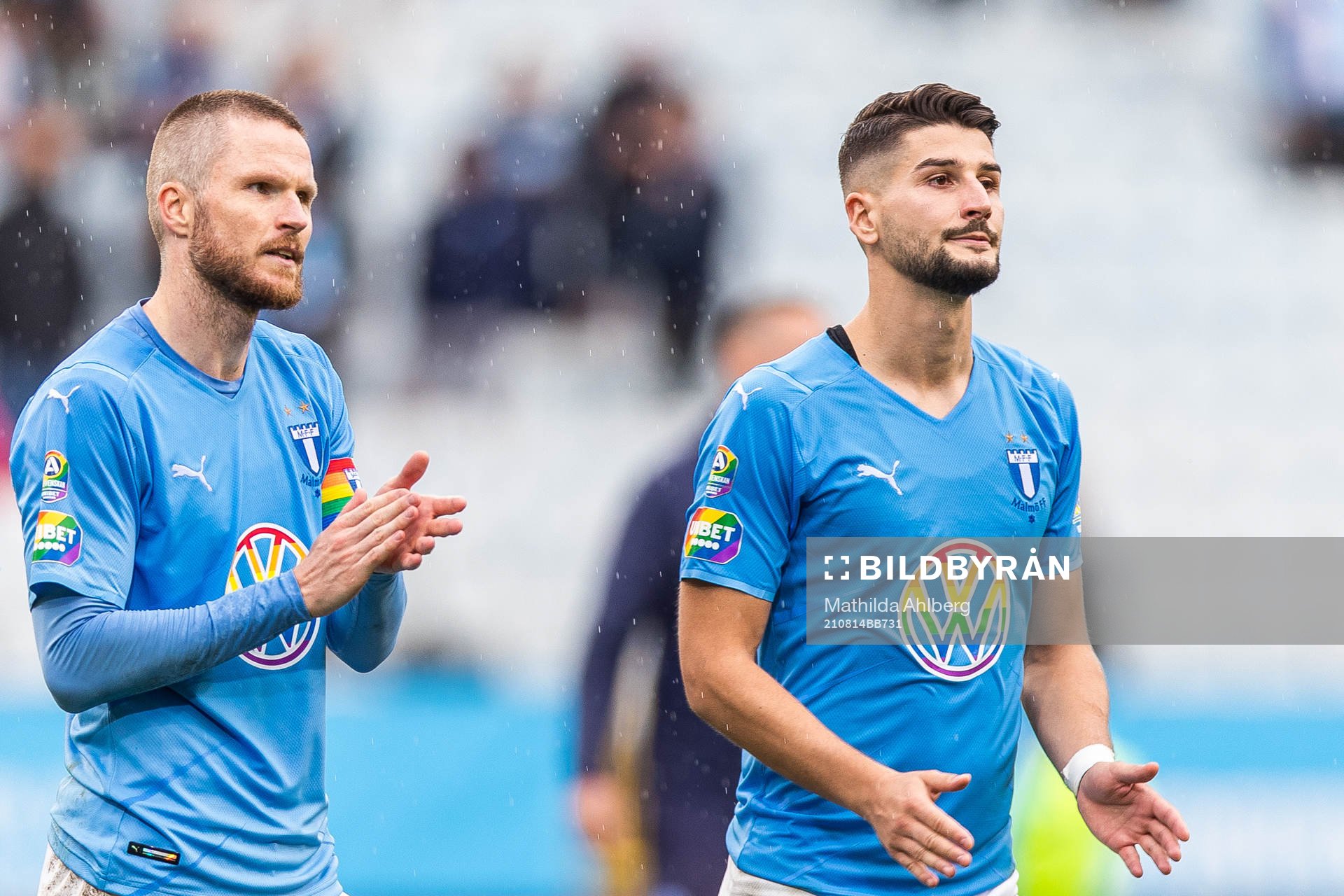 Malmö FFs Lasse Nielsen och Antonio Colak deppar