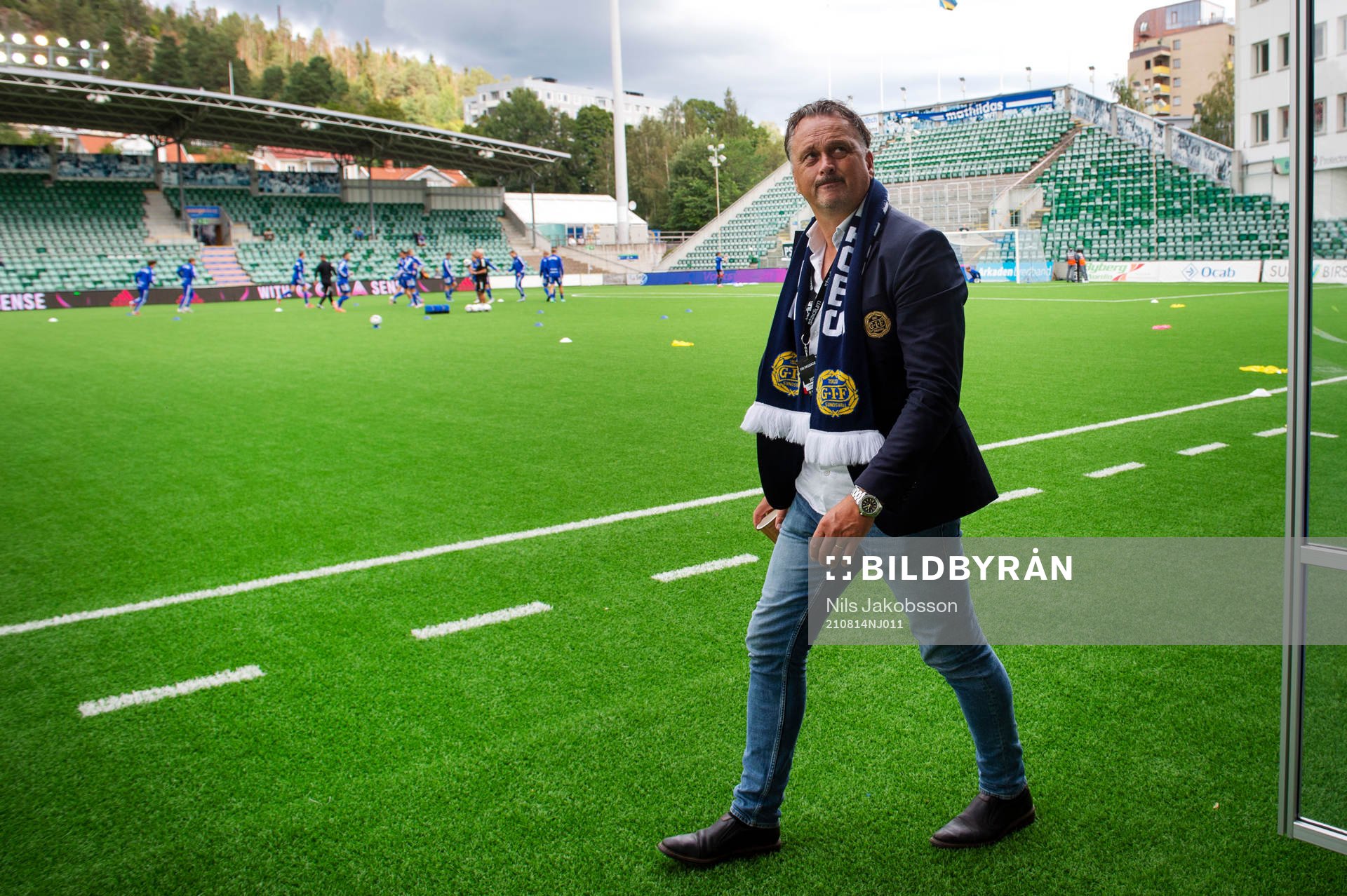 Sundsvalls sportchef Urban Hagblom innan fotbollsmatchen i