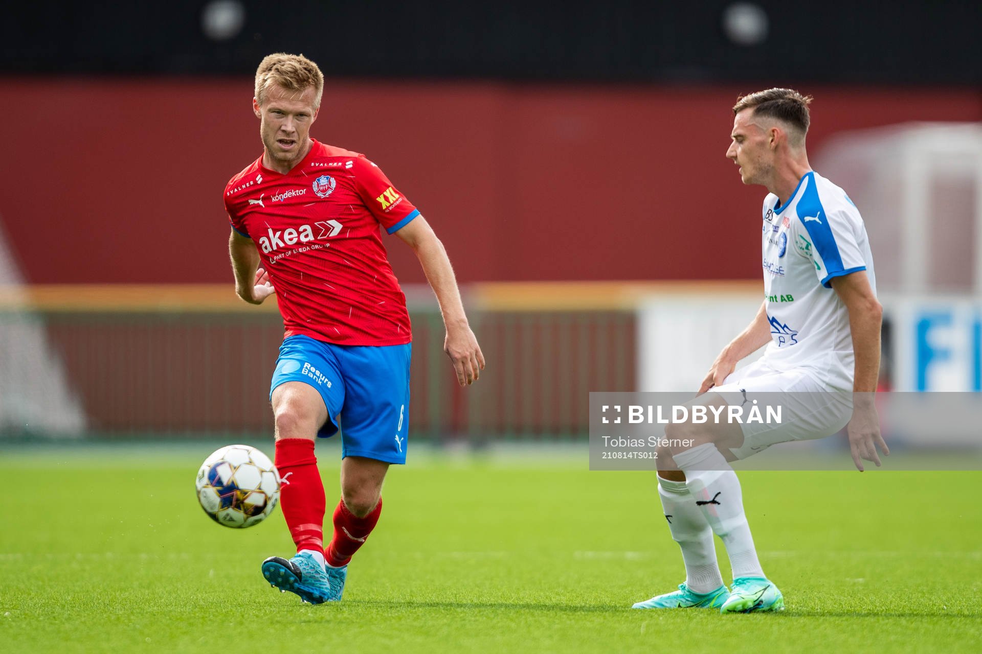 Helsingborgs Andreas Landgren och Akropolis Mattias Bouvin