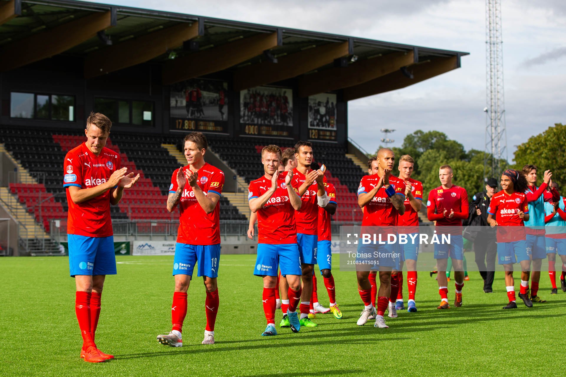 Helsingborgs spelare jublar