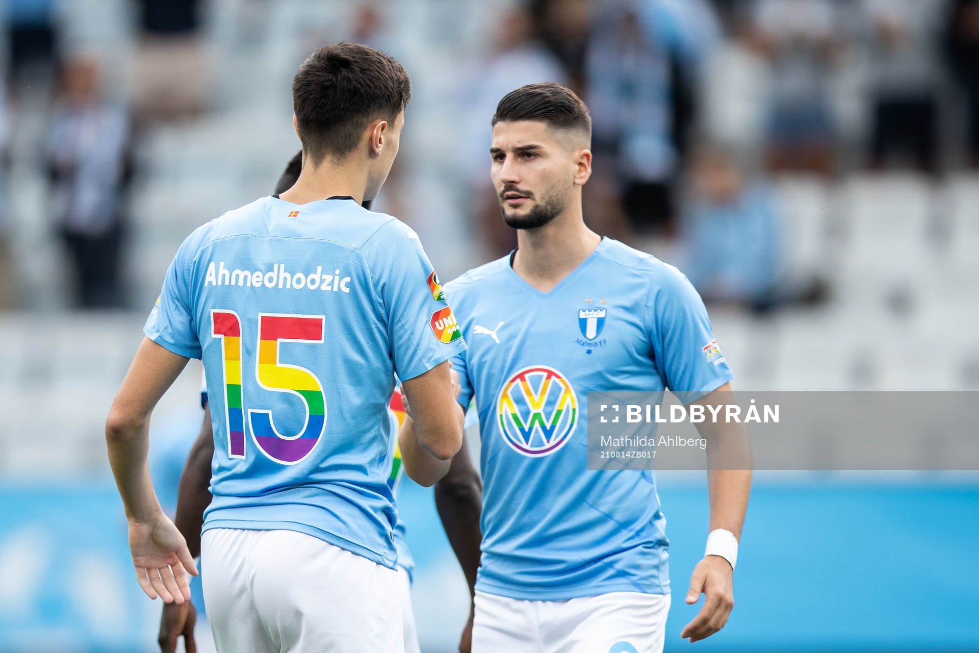 Malmö FFs Anel Ahmedhodzic och Antonio Colak