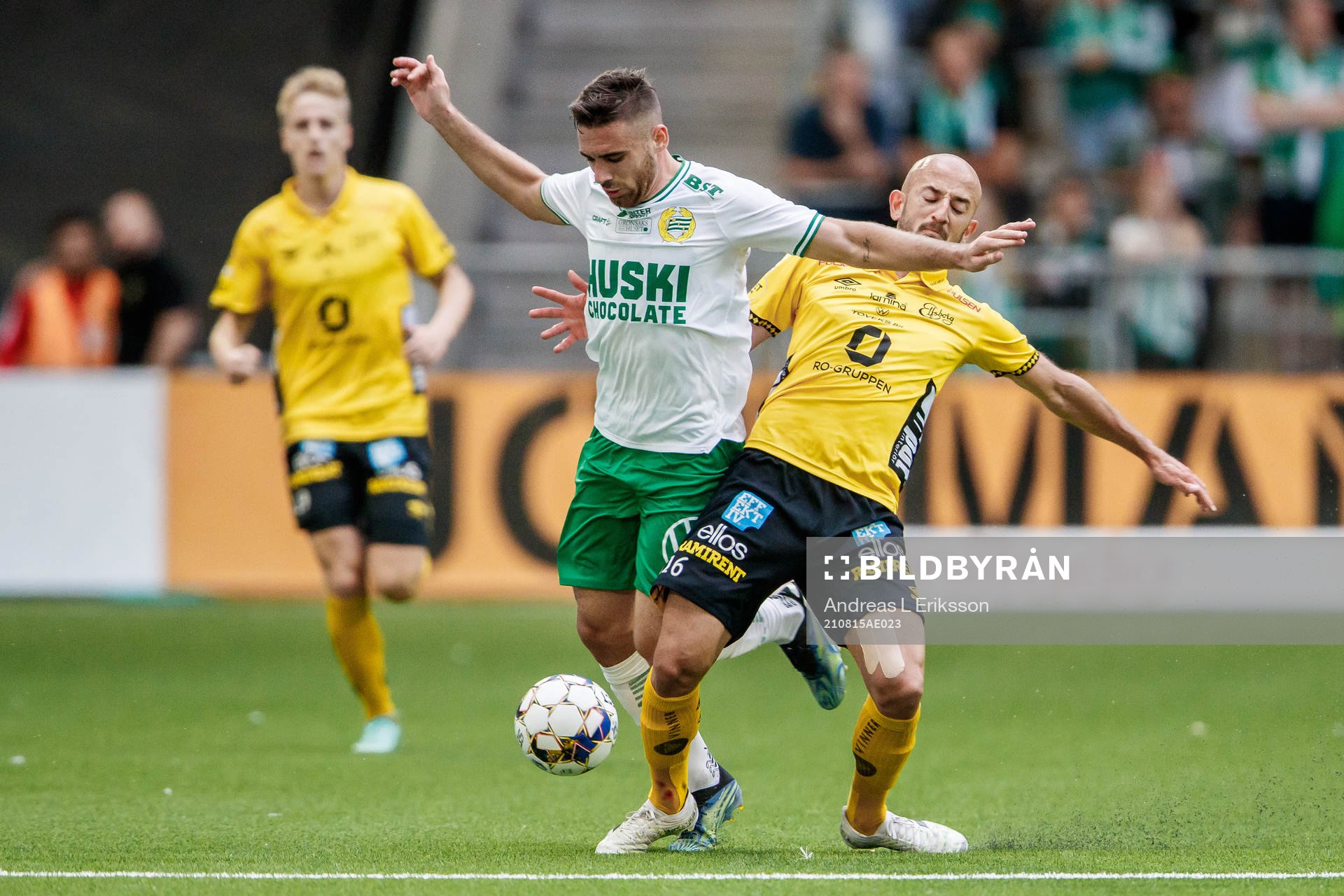 Hammarbys Aljosa Matko och Elfsborgs Robert Gojani