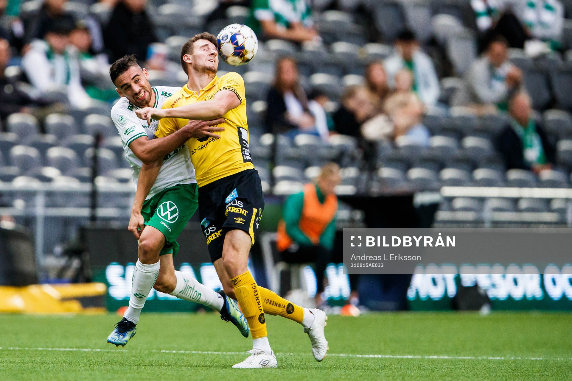 Hammarbys Aljosa Matko och Elfsborgs Christopher McVey