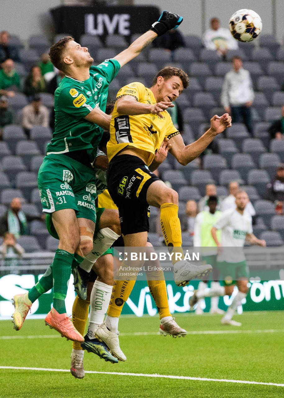 Elfsborgs målvakt Tim Rönning och Christopher McVey