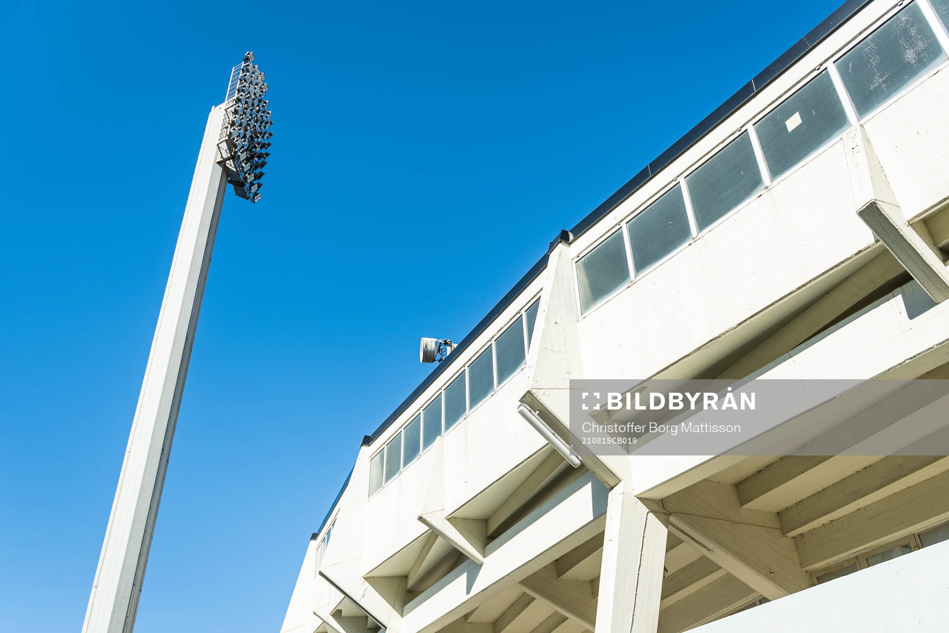 Exteriör vy över Malmö Stadion