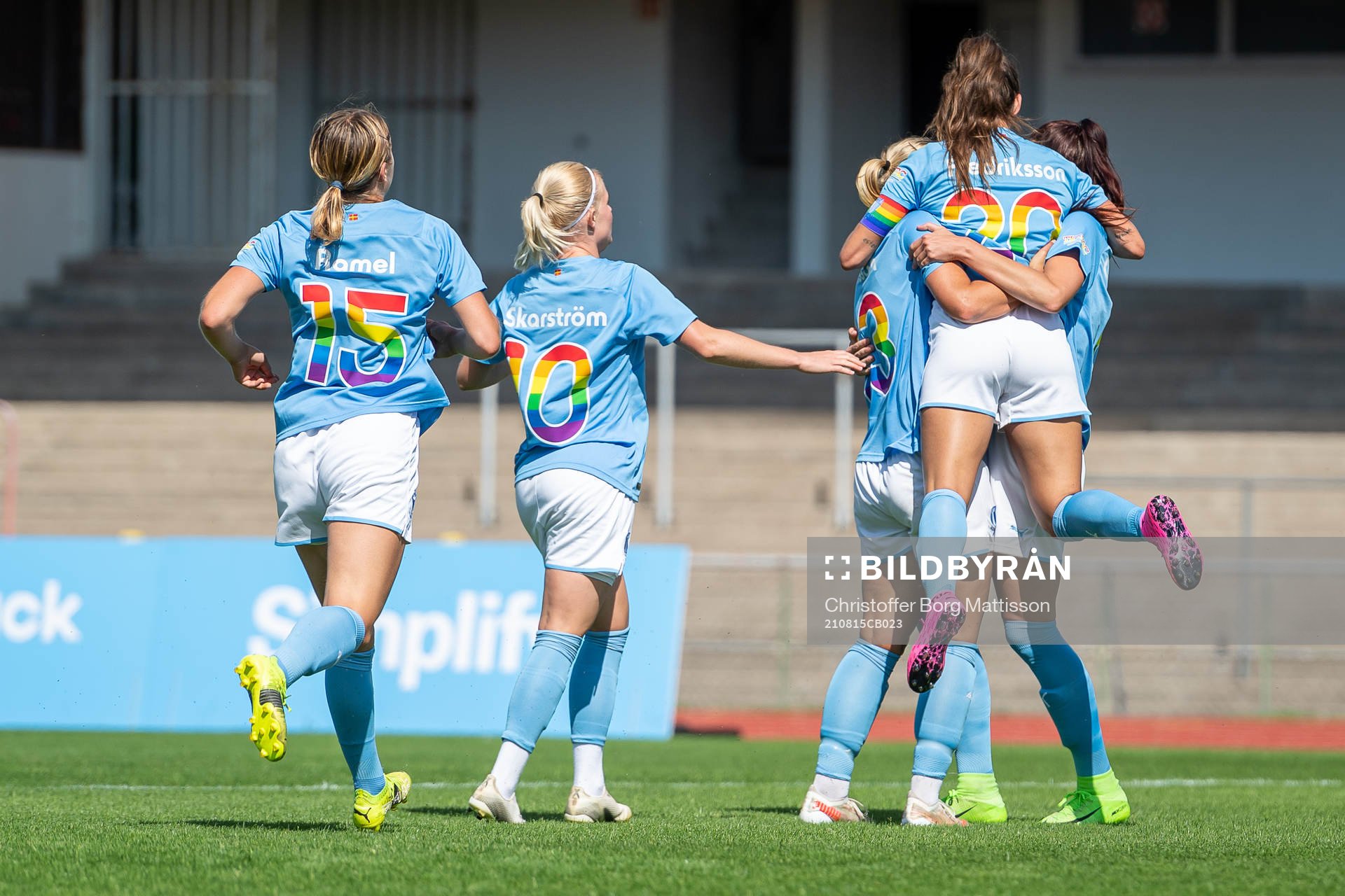 Malmö FFs Malin Gunnarsson jublar