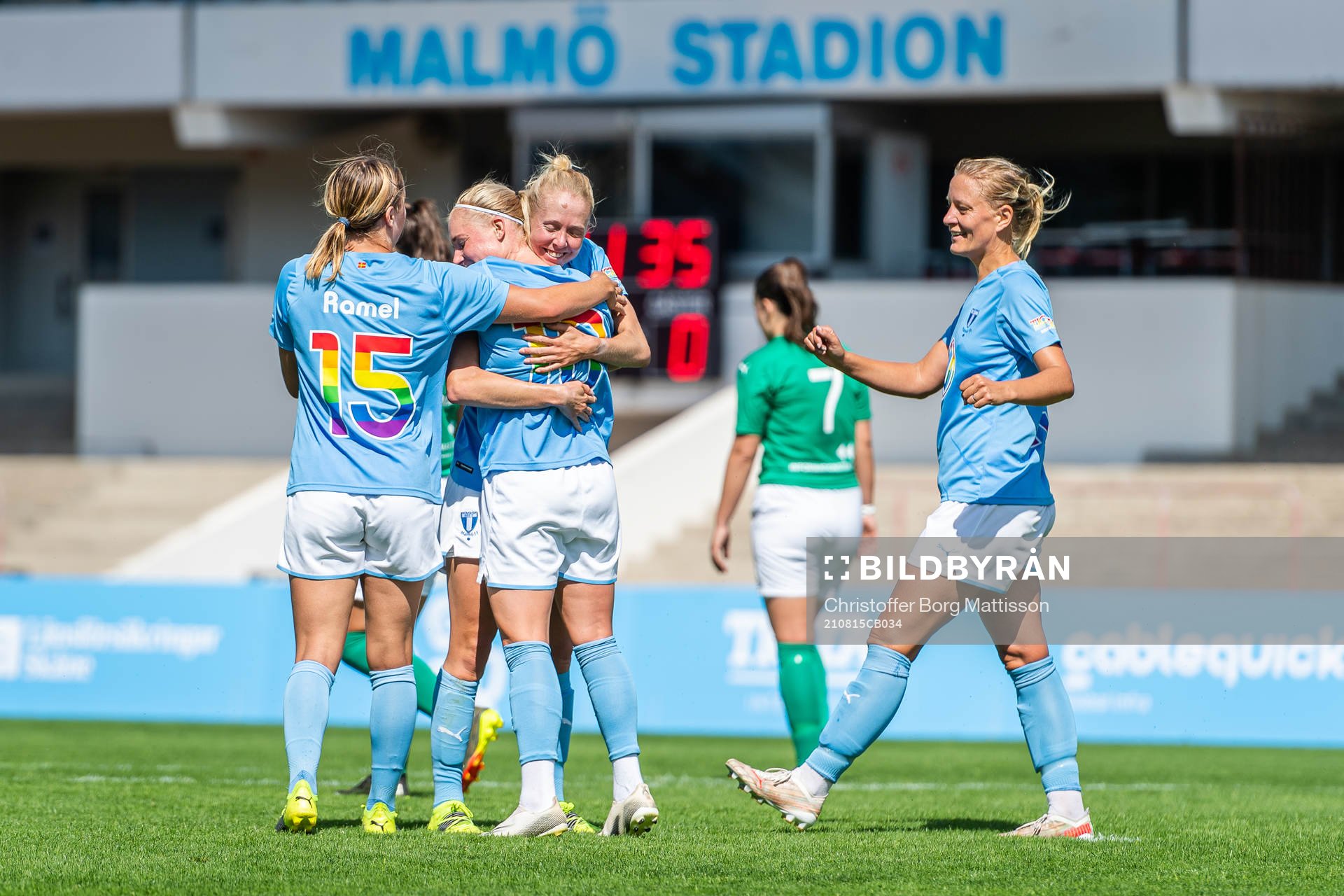 Malmö FFs spelare jublar