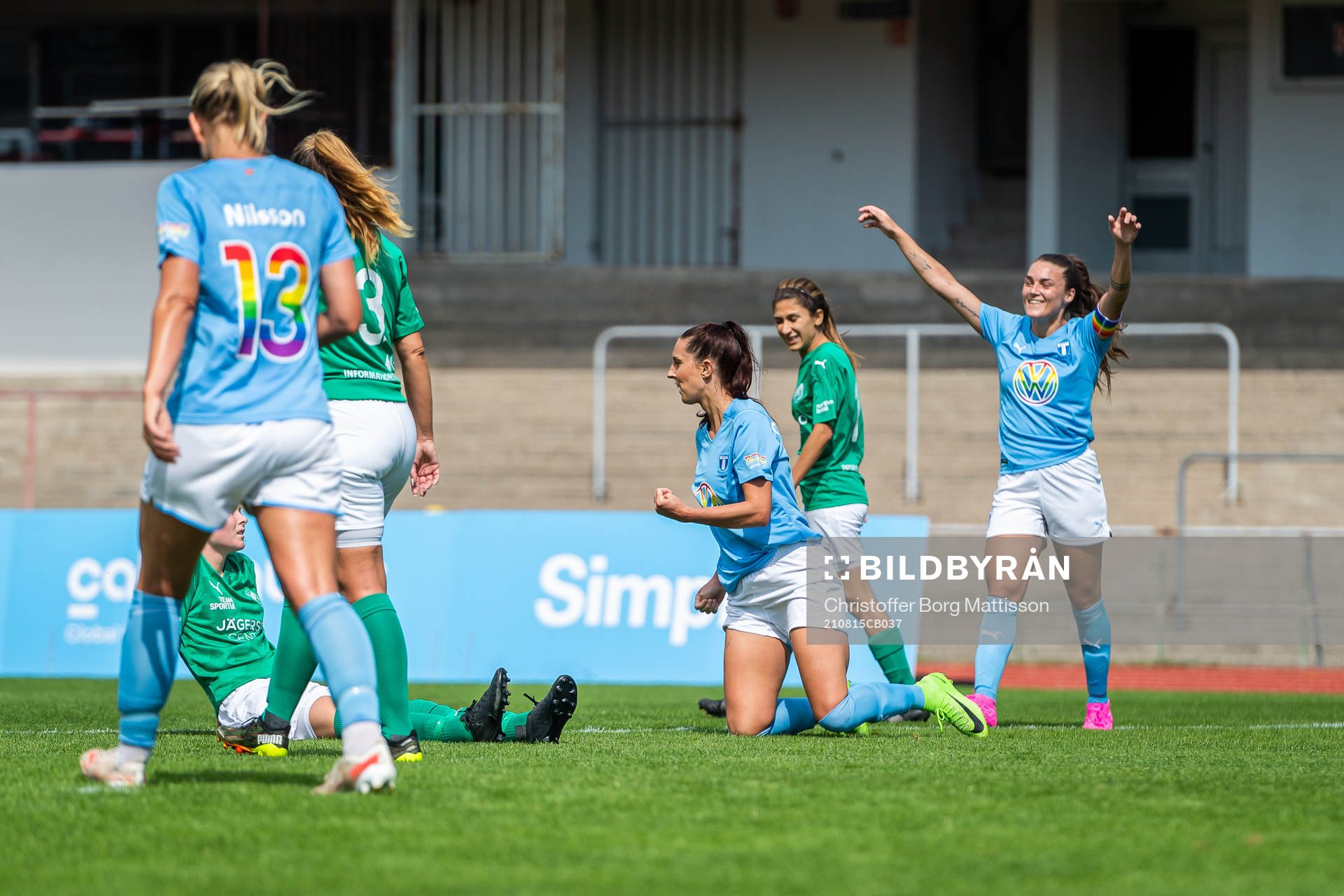 Malmö FFs Malin Gunnarsson jublar