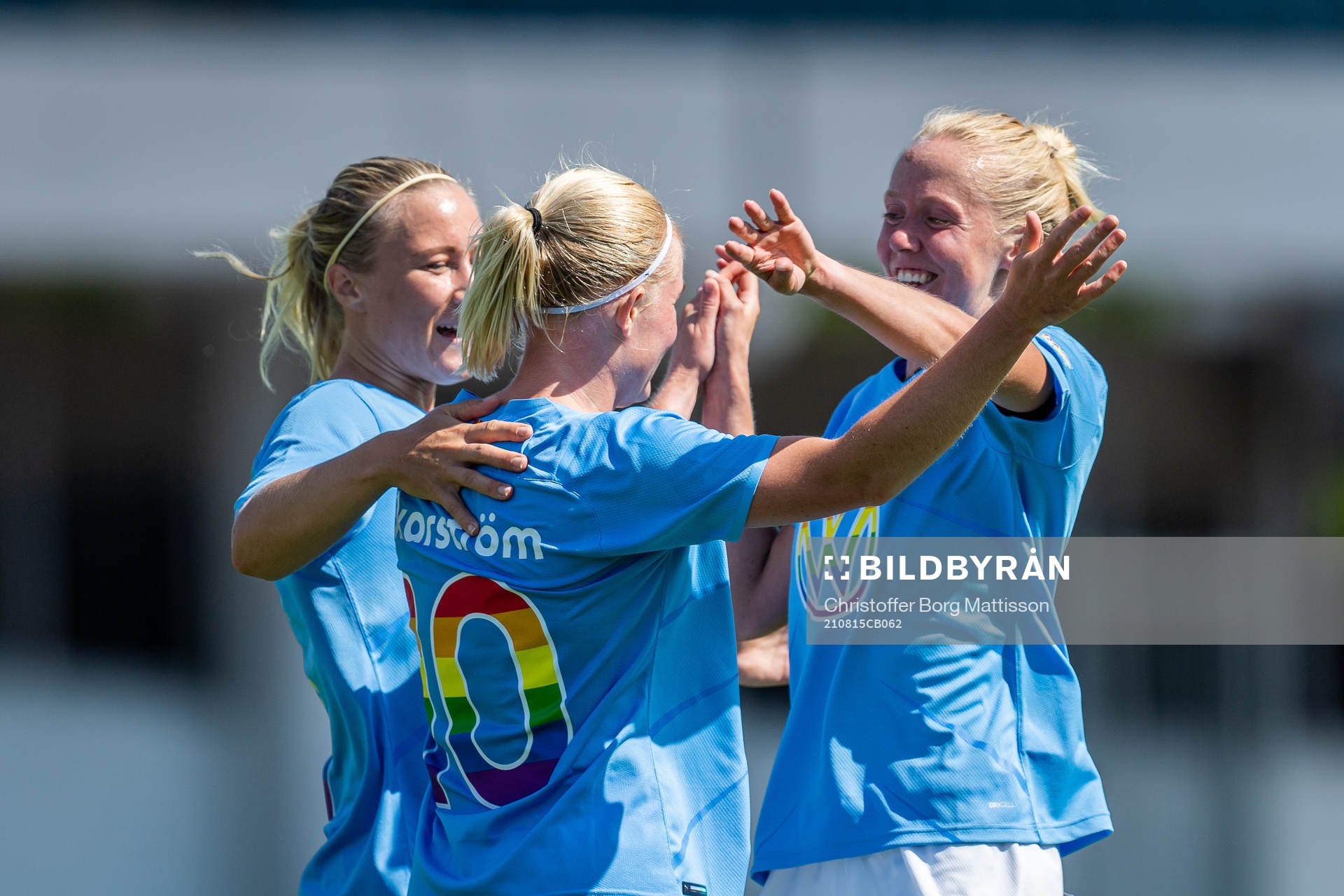 Malmö FFs Melina Skarström jublar