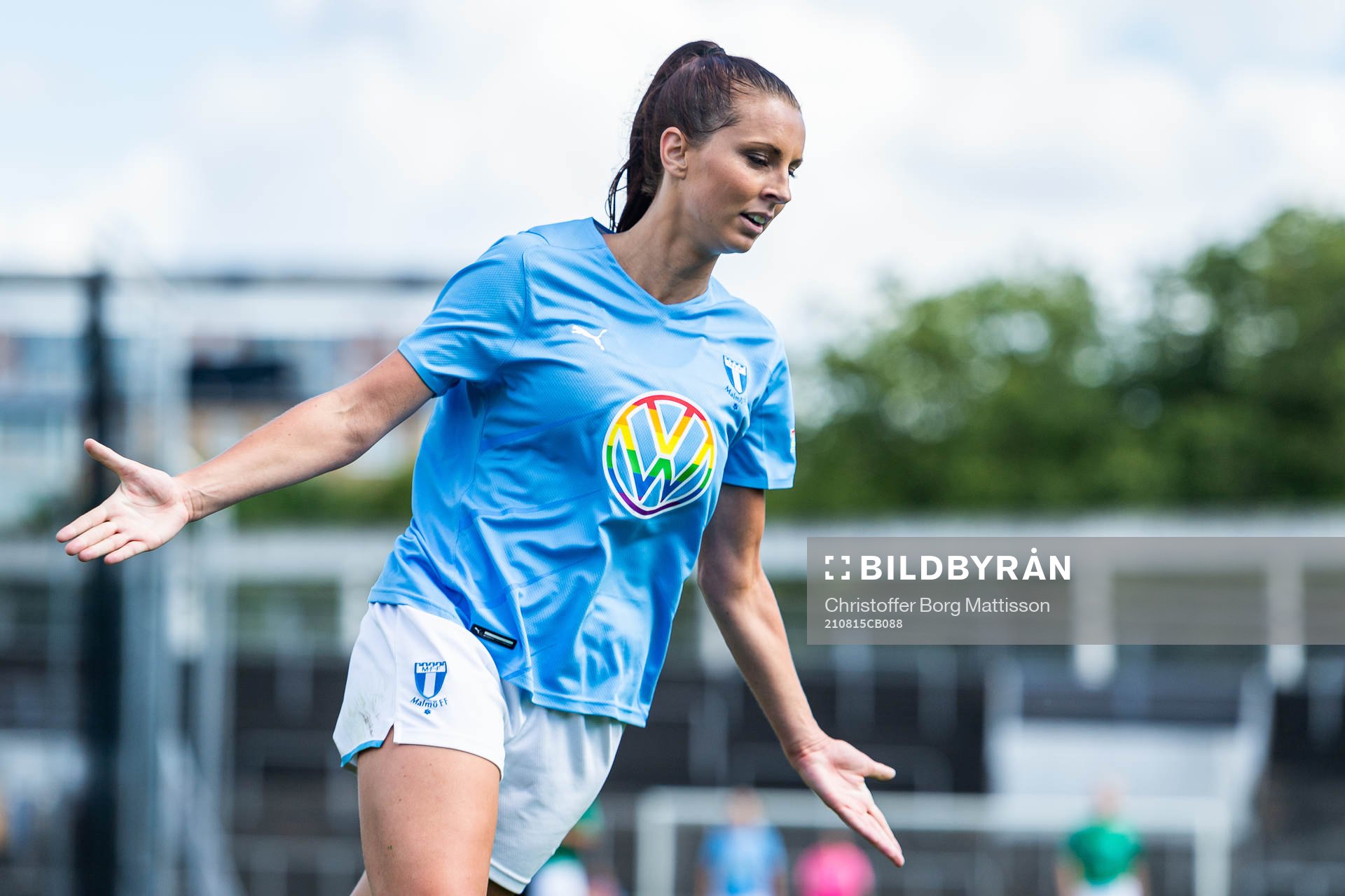 Malmö FFs Malin Gunnarsson jublar