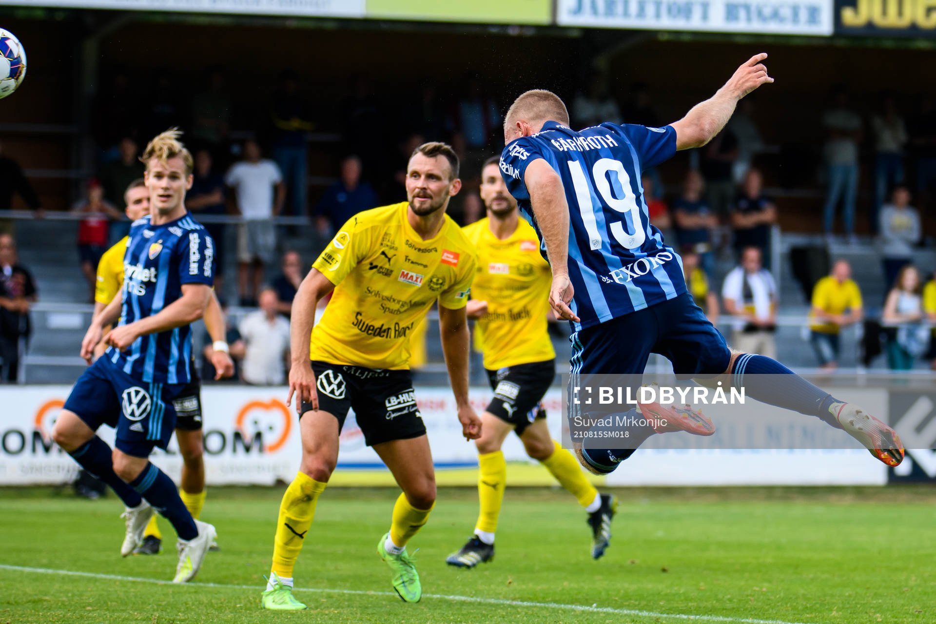 Djurgårdens Nicklas Bärkroth gör 0-1